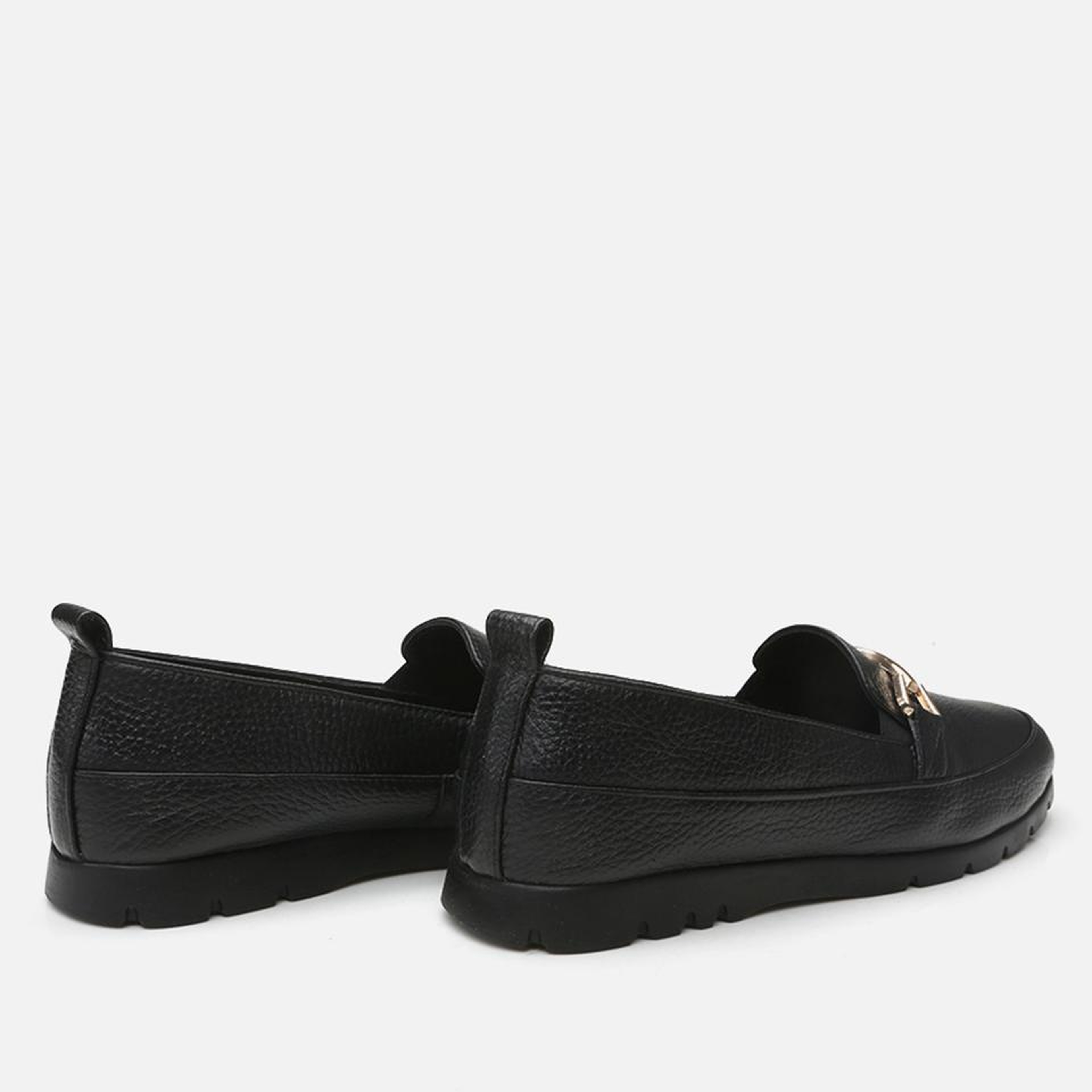 Kadın Deri Siyah Loafer