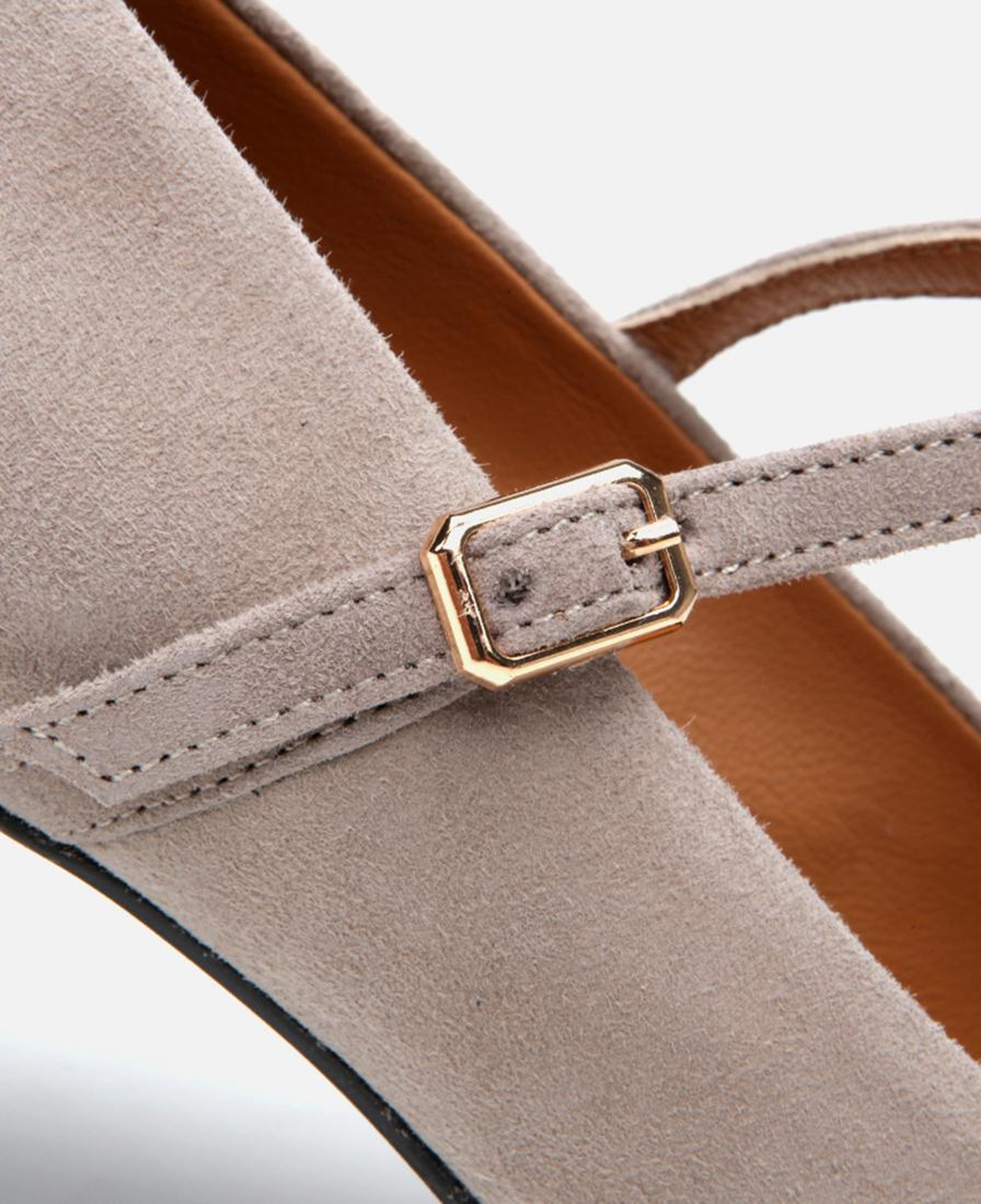 Kadın Deri Mary Jane Vizon Stiletto