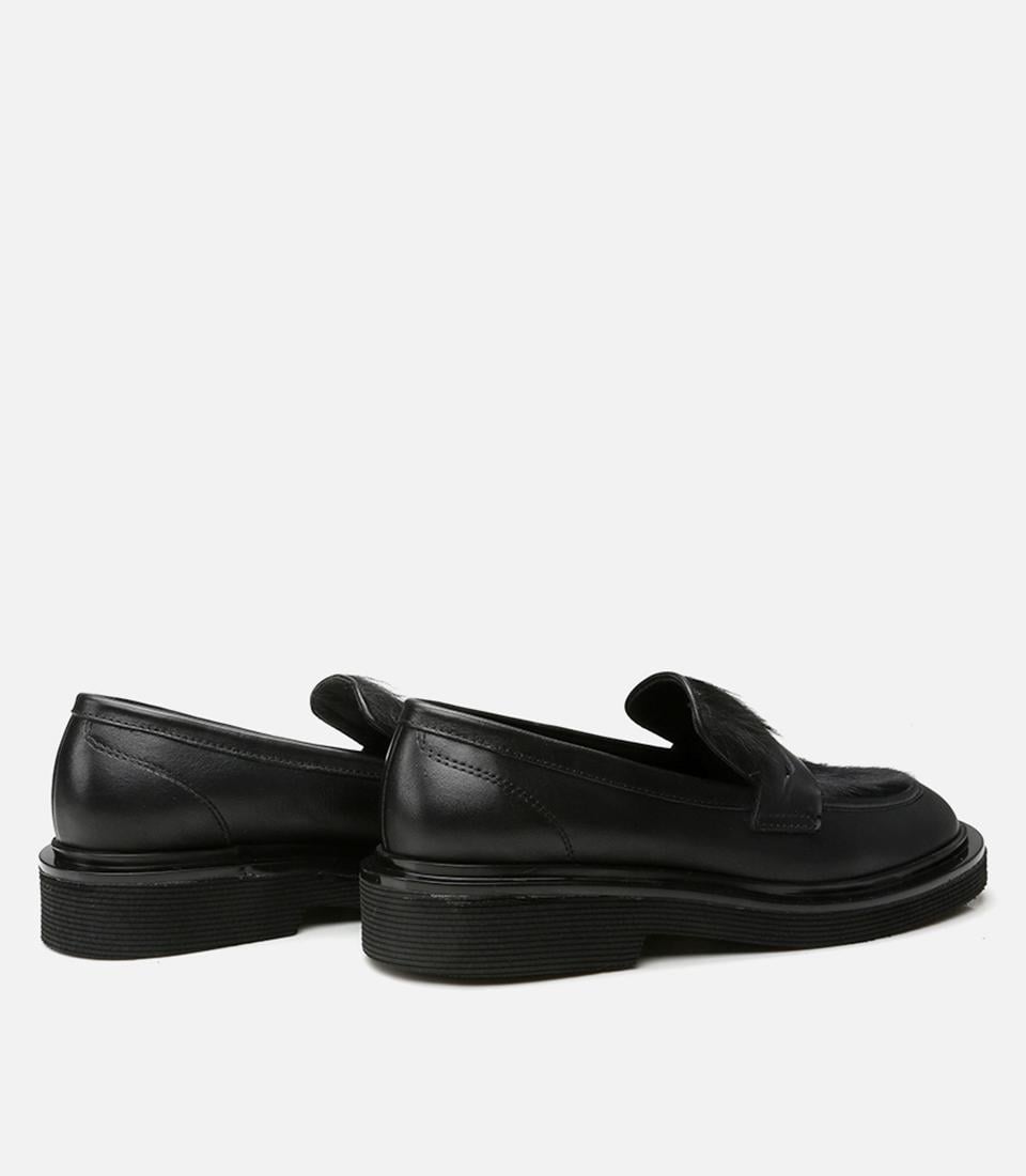Kadın Deri Siyah Loafer
