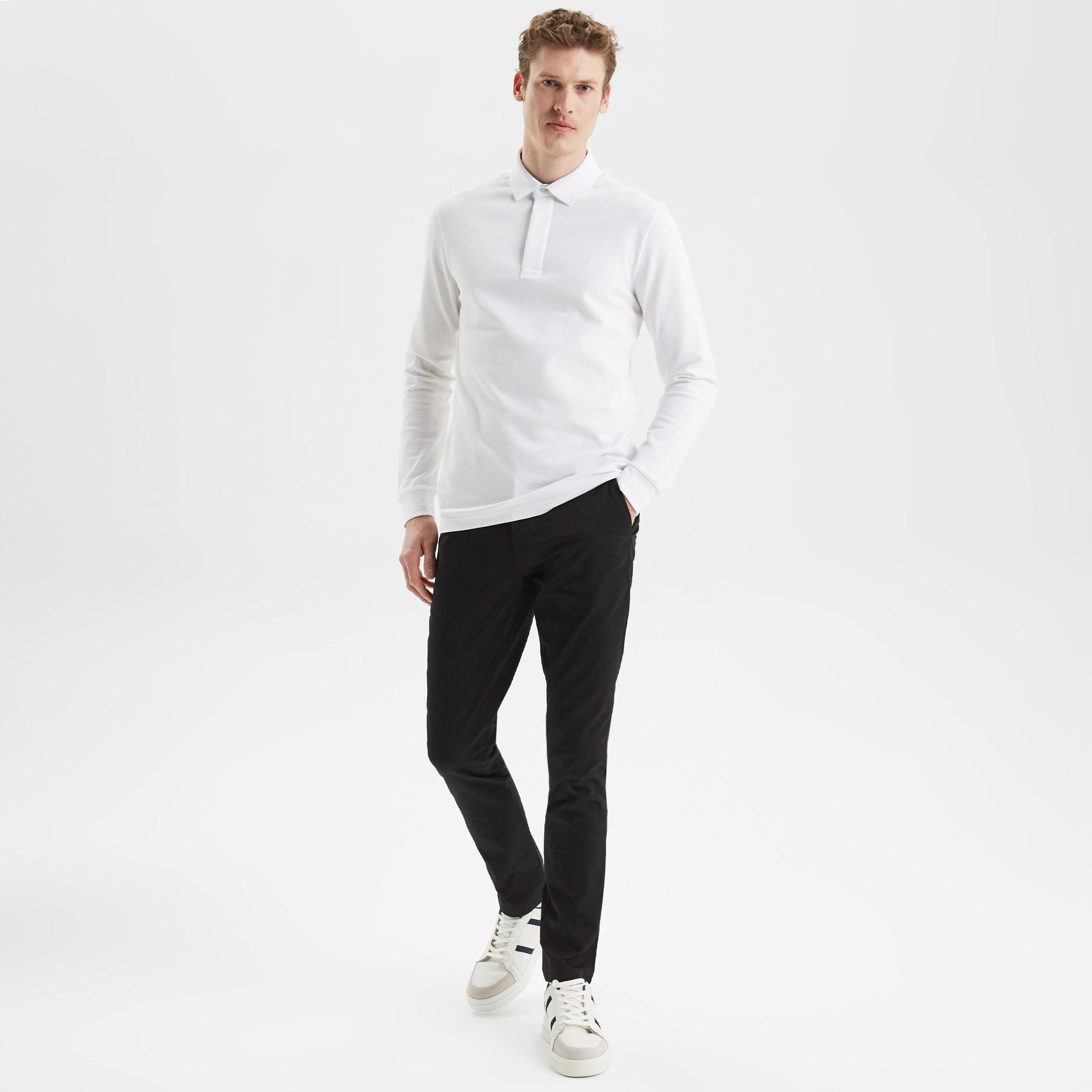 Nautica Erkek Siyah Slim Fit Chino Pantolon