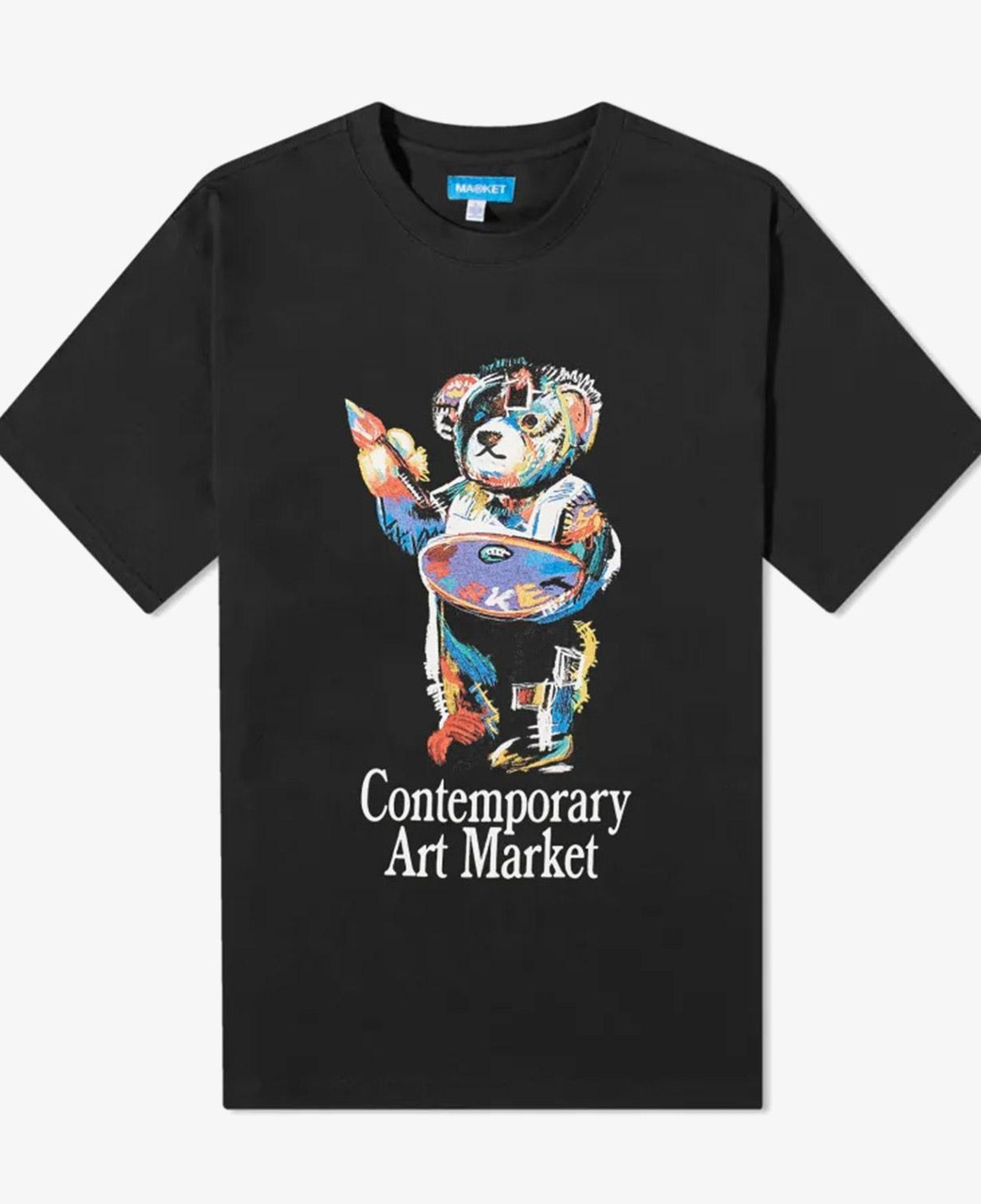 Market Art Market Bear Erkek Siyah T-Shirt
