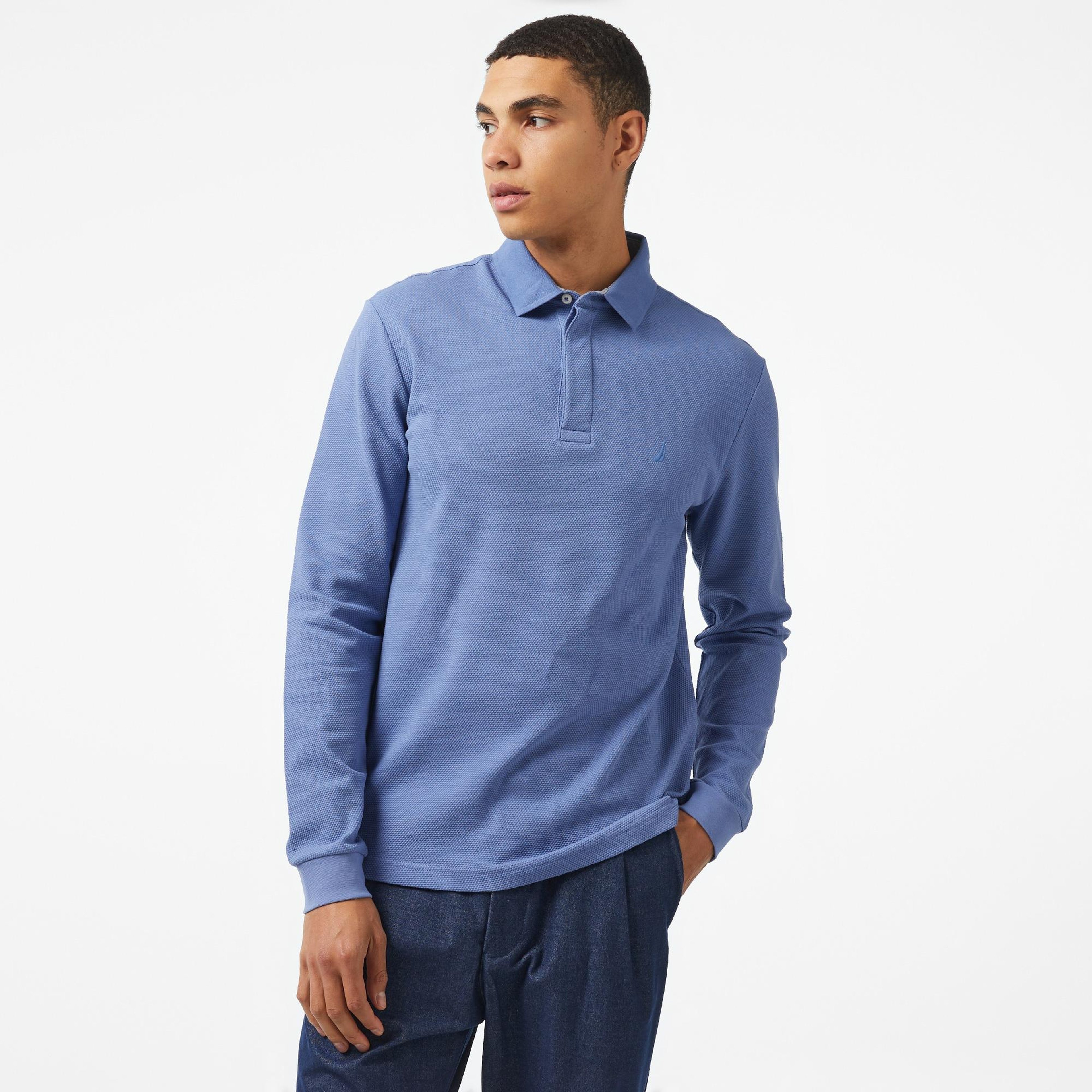 Nautica Erkek Mavi Polo Yaka T-Shirt
