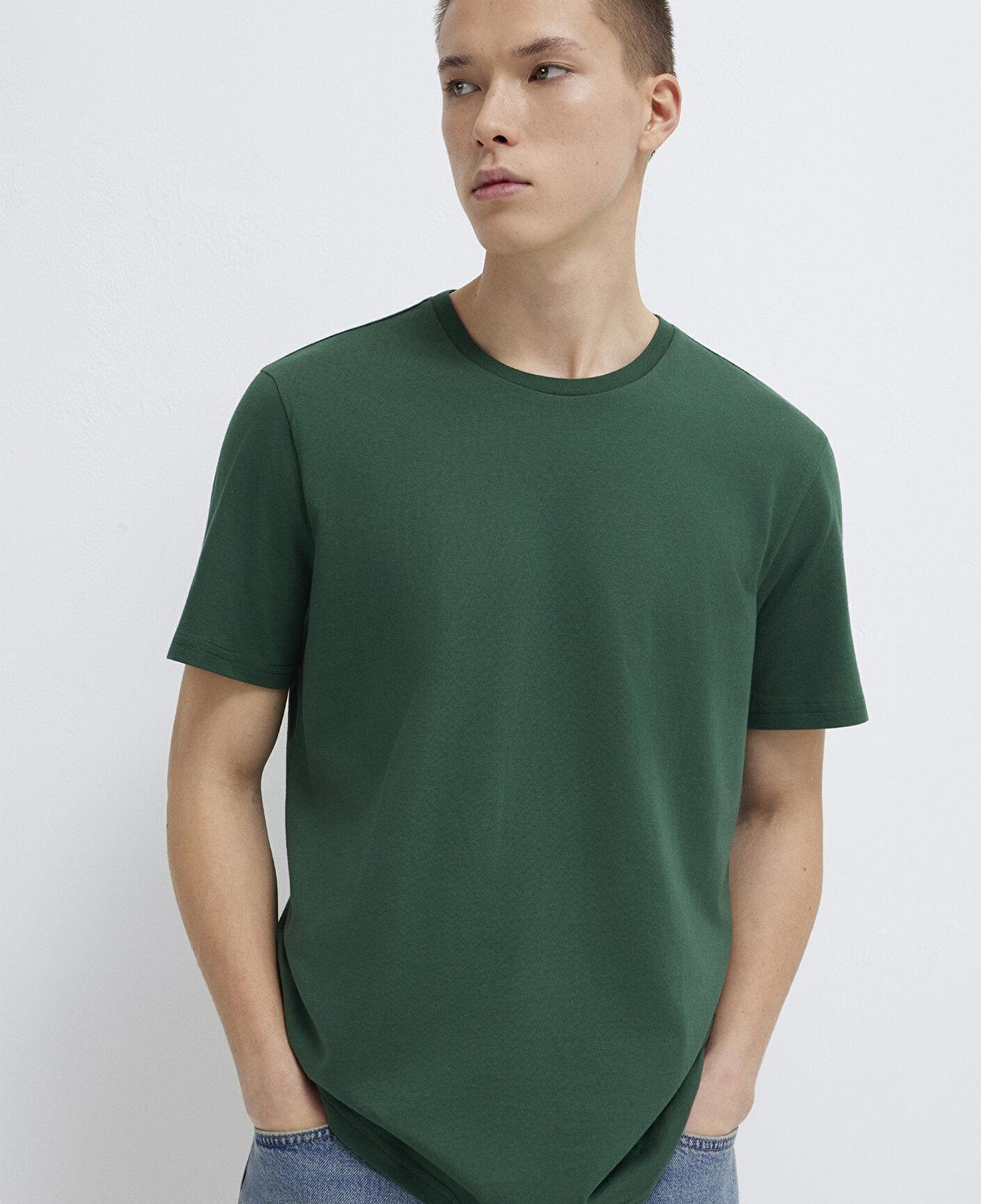 Mavi 3lü Bisiklet Yaka Erkek Basic Tişört Slim Fit / Dar Kesim 0611784-70490