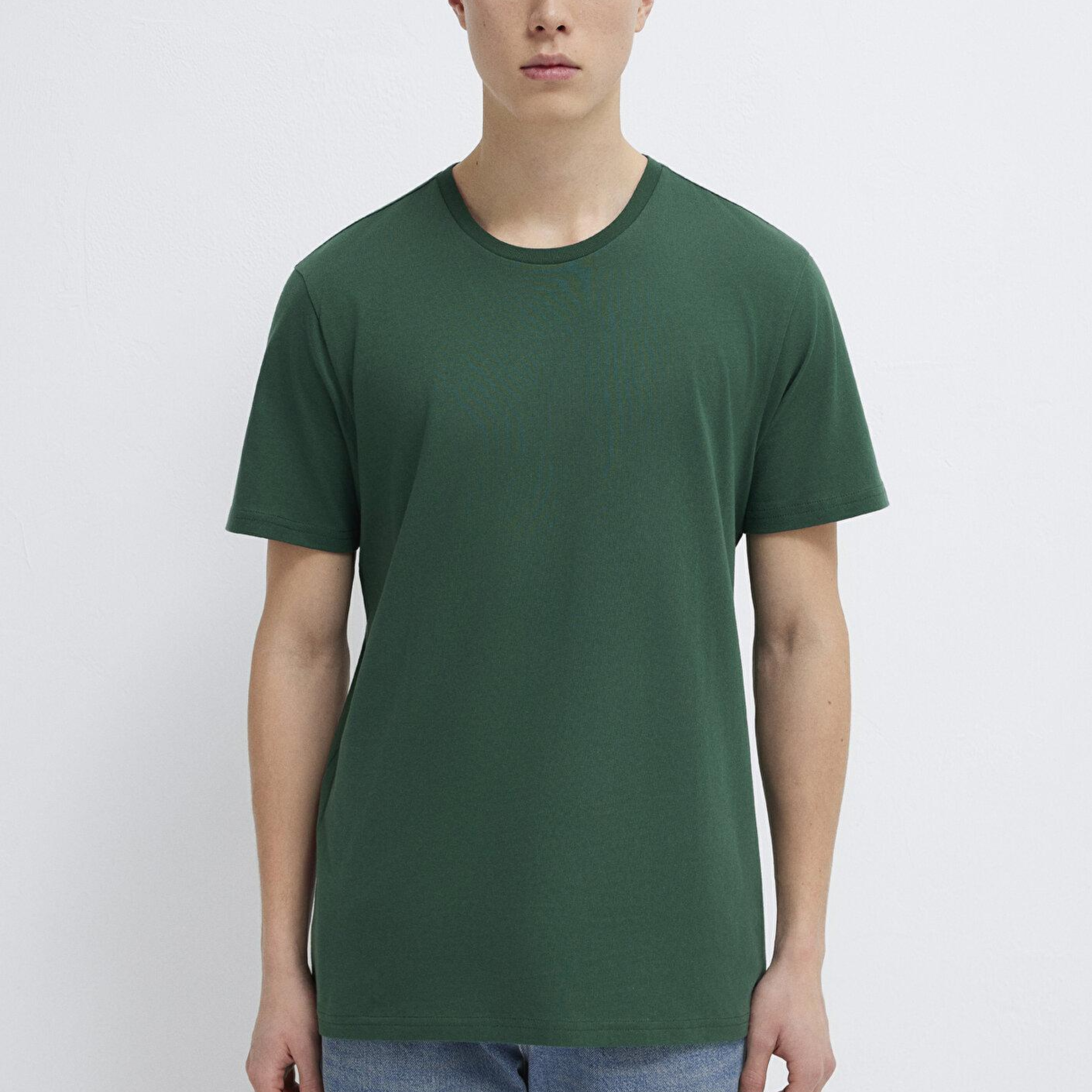 Mavi 3lü Bisiklet Yaka Erkek Basic Tişört Slim Fit / Dar Kesim 0611784-70490