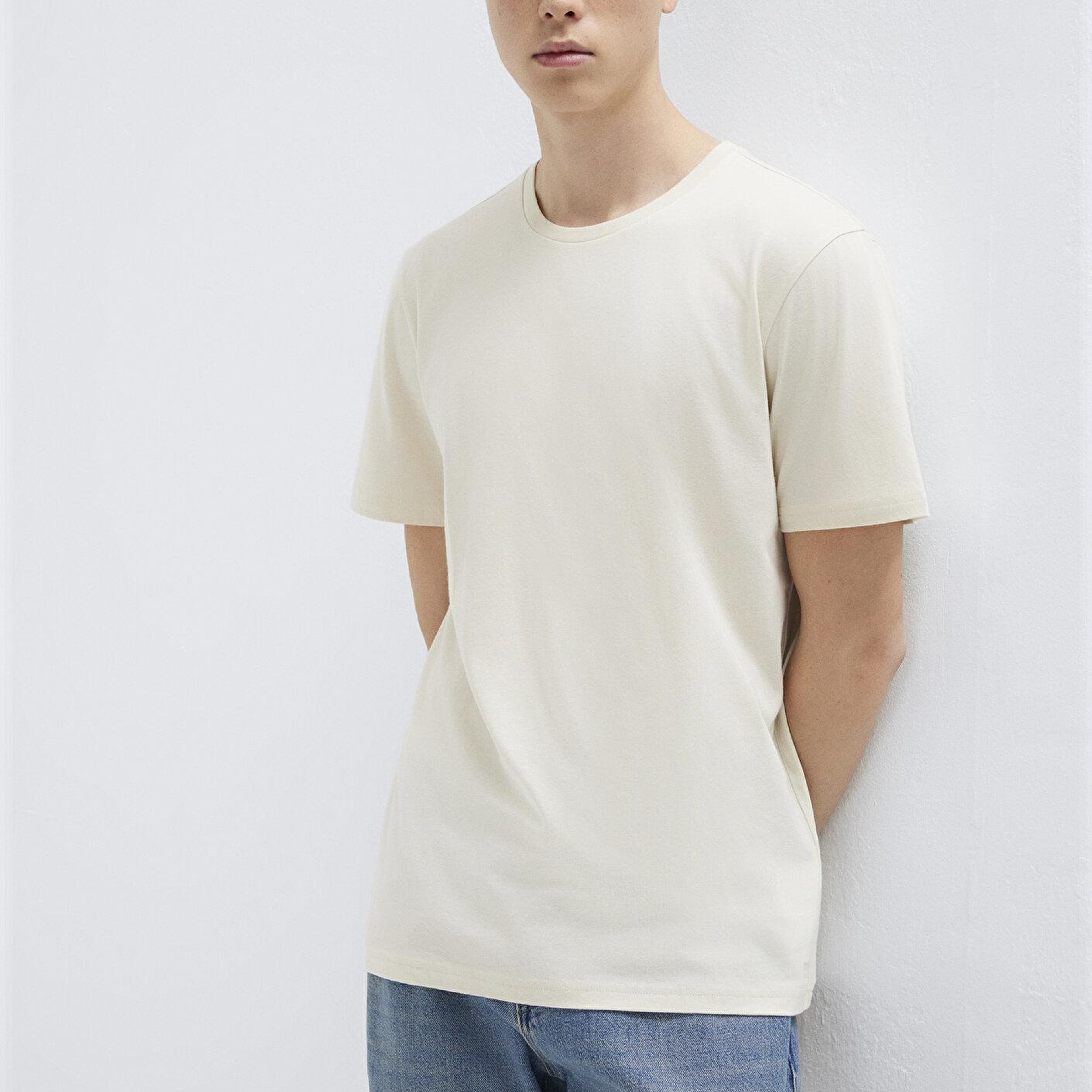Mavi 3lü Bisiklet Yaka Erkek Basic Tişört Slim Fit / Dar Kesim 0611784-70490