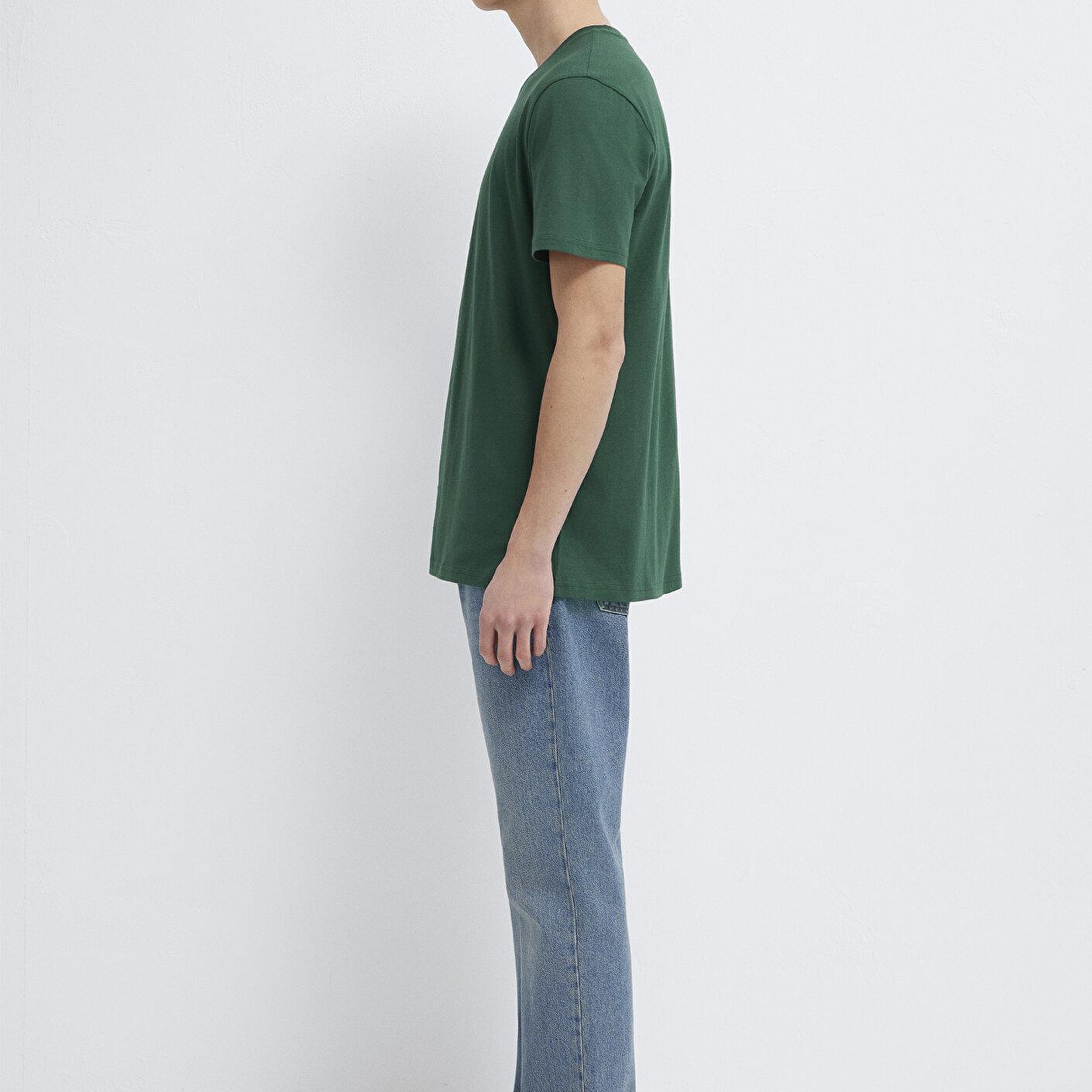 Mavi 3lü Bisiklet Yaka Erkek Basic Tişört Slim Fit / Dar Kesim 0611784-70490