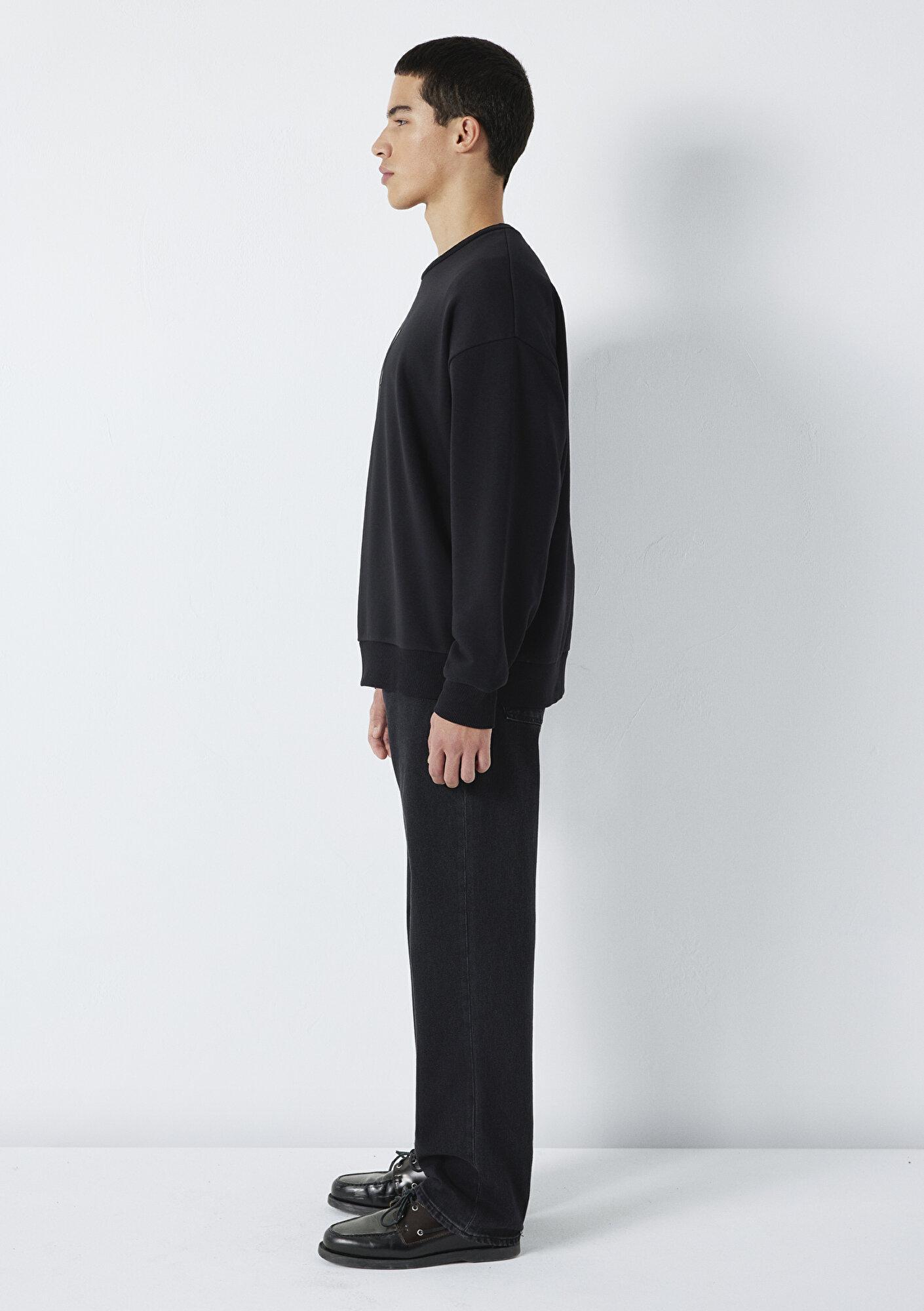 Mavi Mavi Baskılı Siyah Sweatshirt 0S10530-900