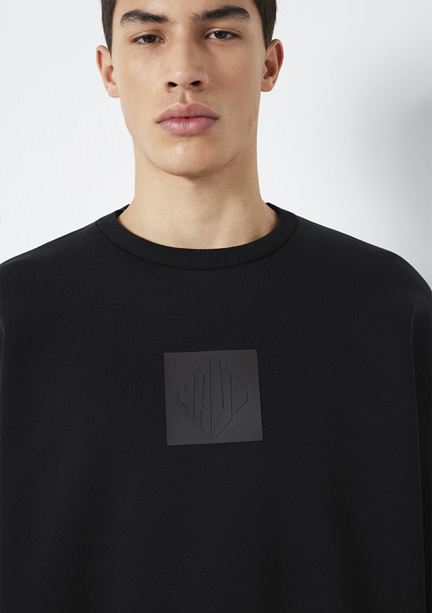 Mavi Mavi Baskılı Siyah Sweatshirt 0S10530-900