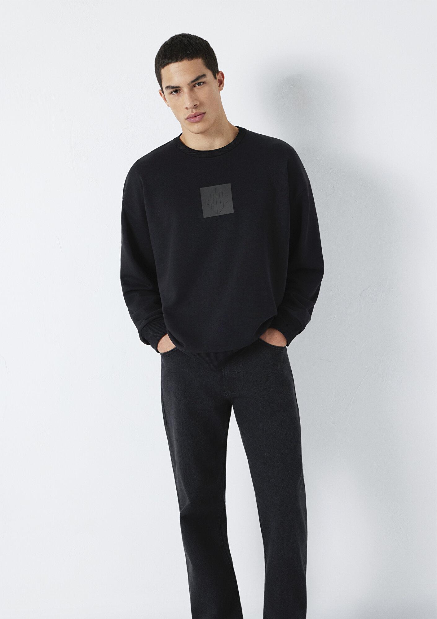 Mavi Mavi Baskılı Siyah Sweatshirt 0S10530-900