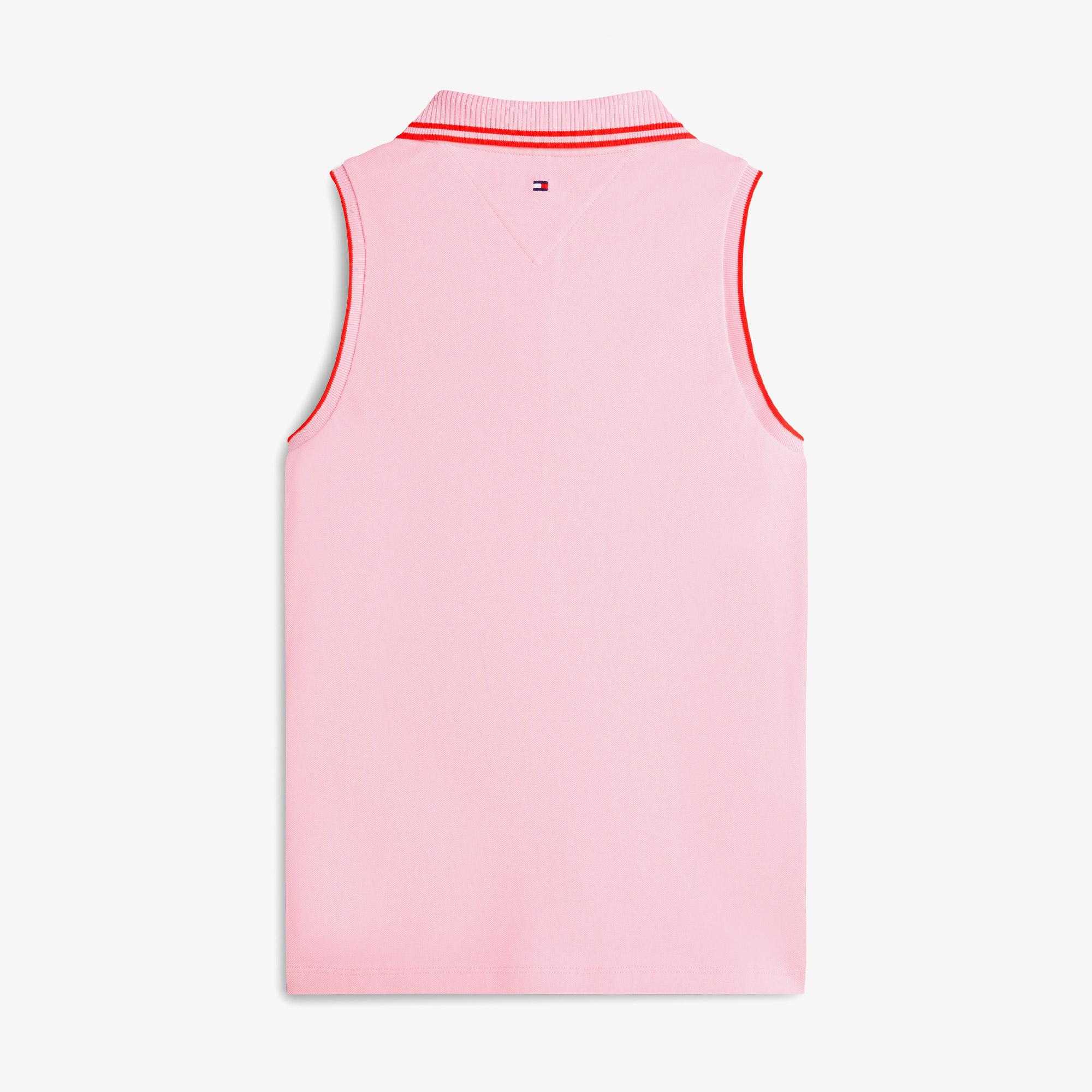 Tommy Hilfiger Swimshop Kadın Pembe Polo Yaka T-Shirt