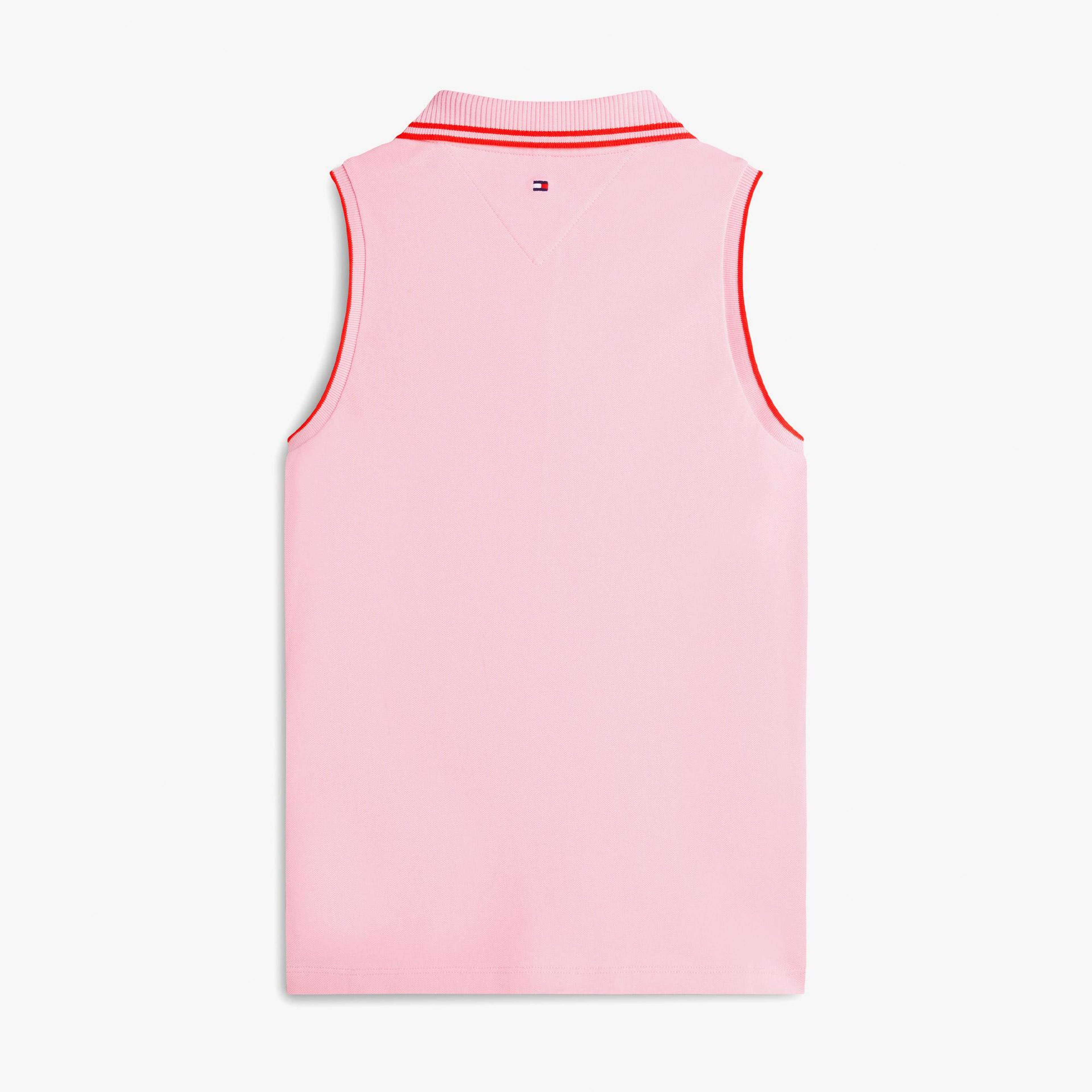 Tommy Hilfiger Swimshop Kadın Pembe Polo Yaka T-Shirt