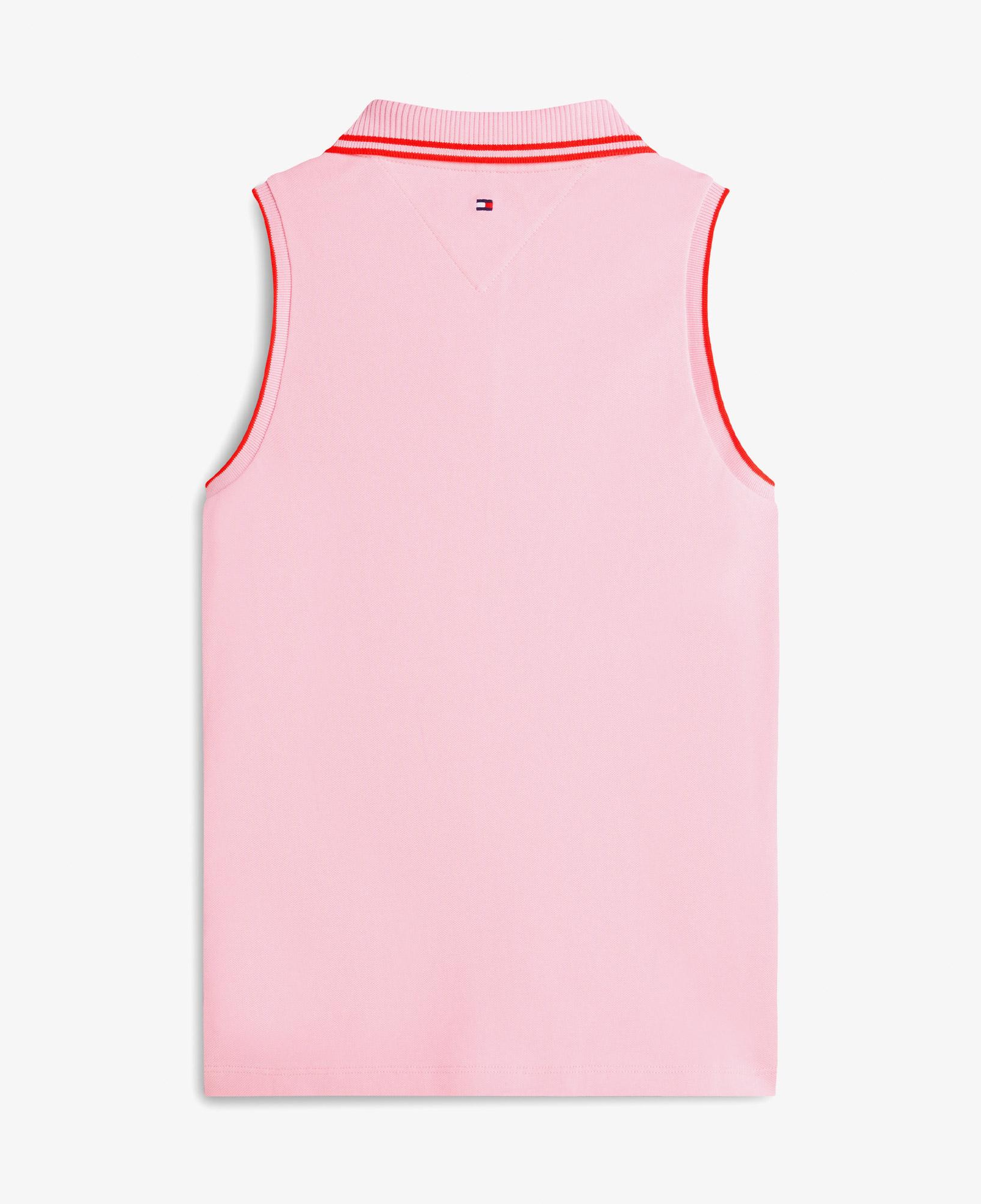 Tommy Hilfiger Swimshop Kadın Pembe Polo Yaka T-Shirt