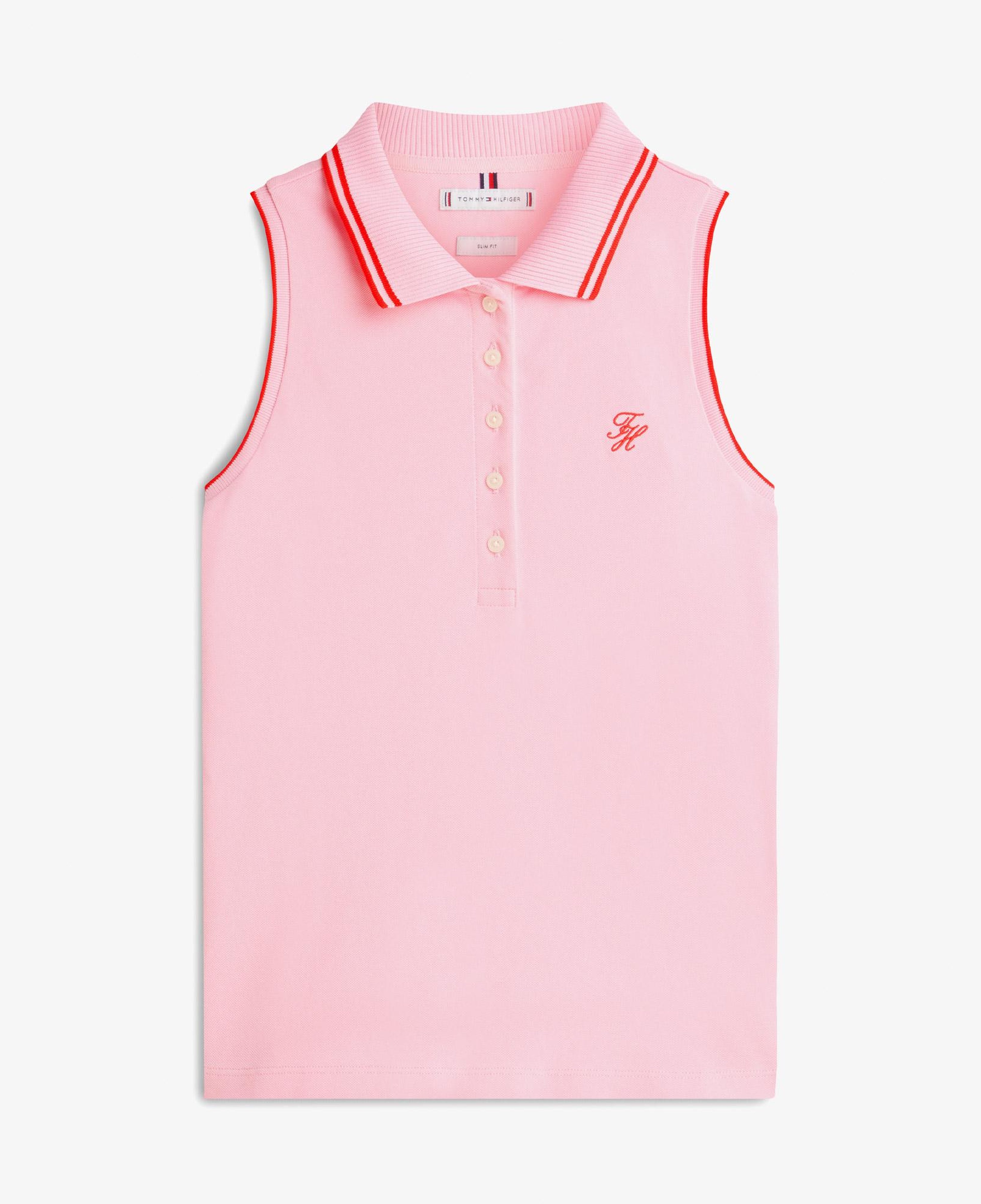 Tommy Hilfiger Swimshop Kadın Pembe Polo Yaka T-Shirt