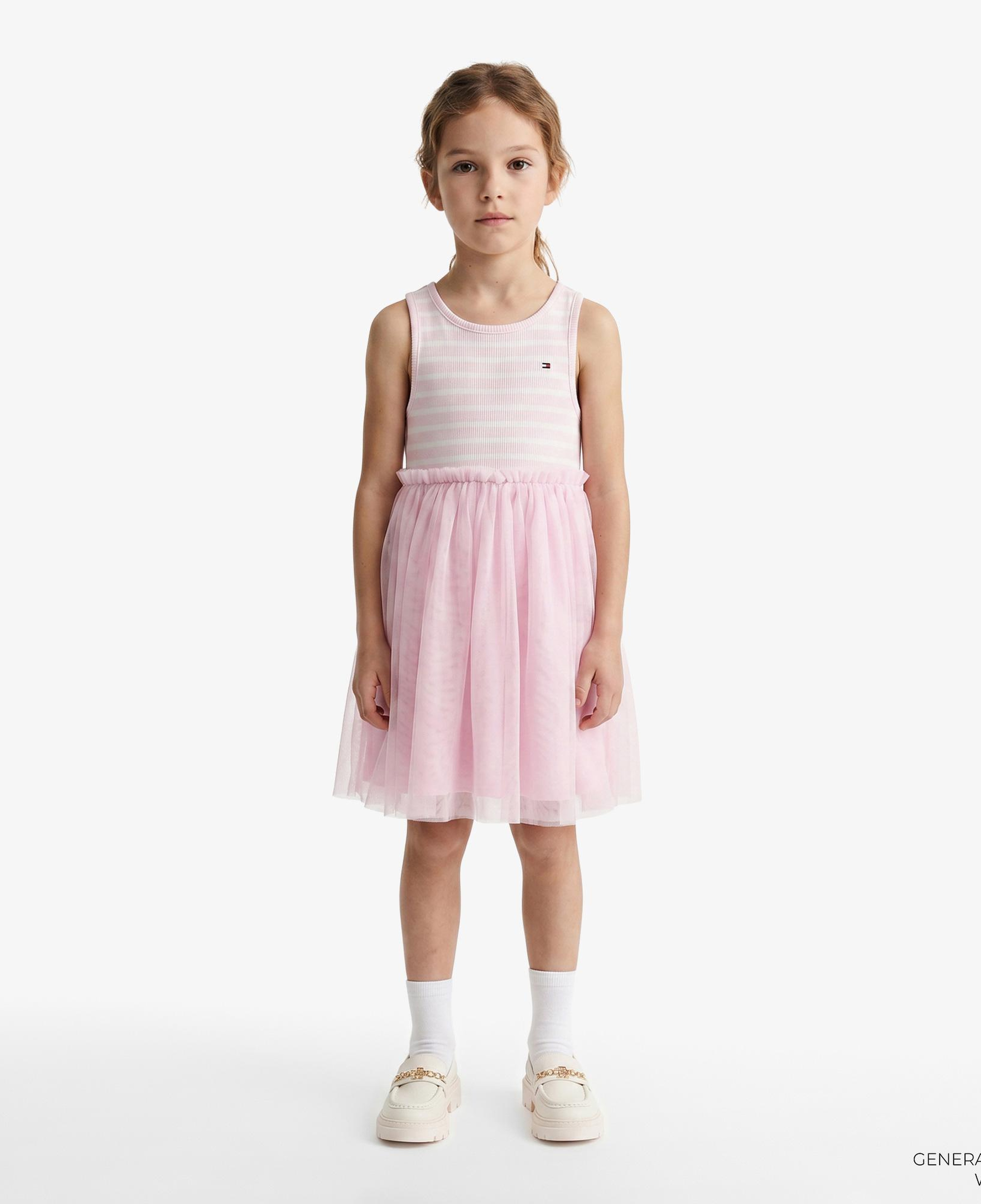 Tommy Hilfiger Little Çocuk Pembe Elbise