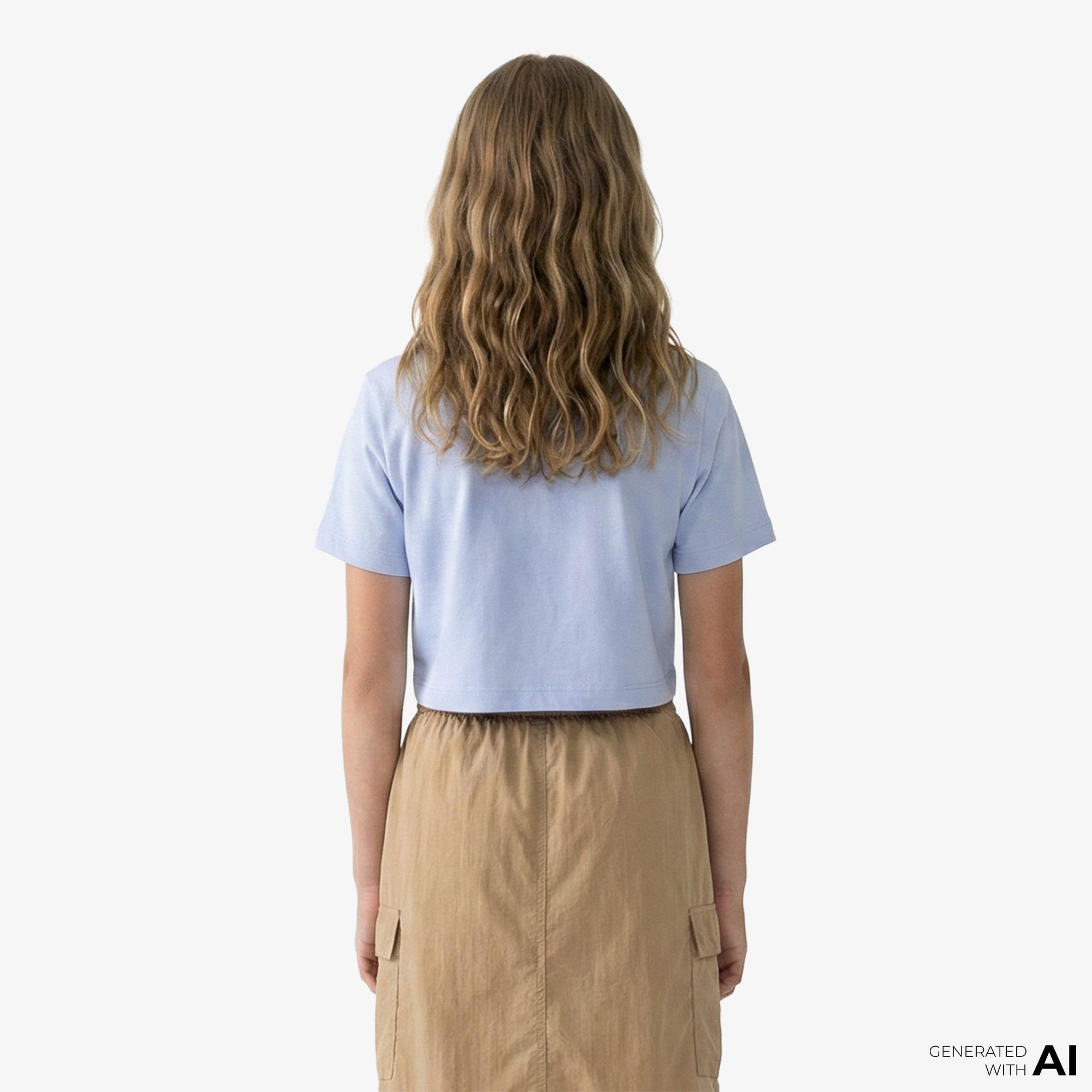 Nike Sportswear Futura Çocuk Lila Crop T-Shirt