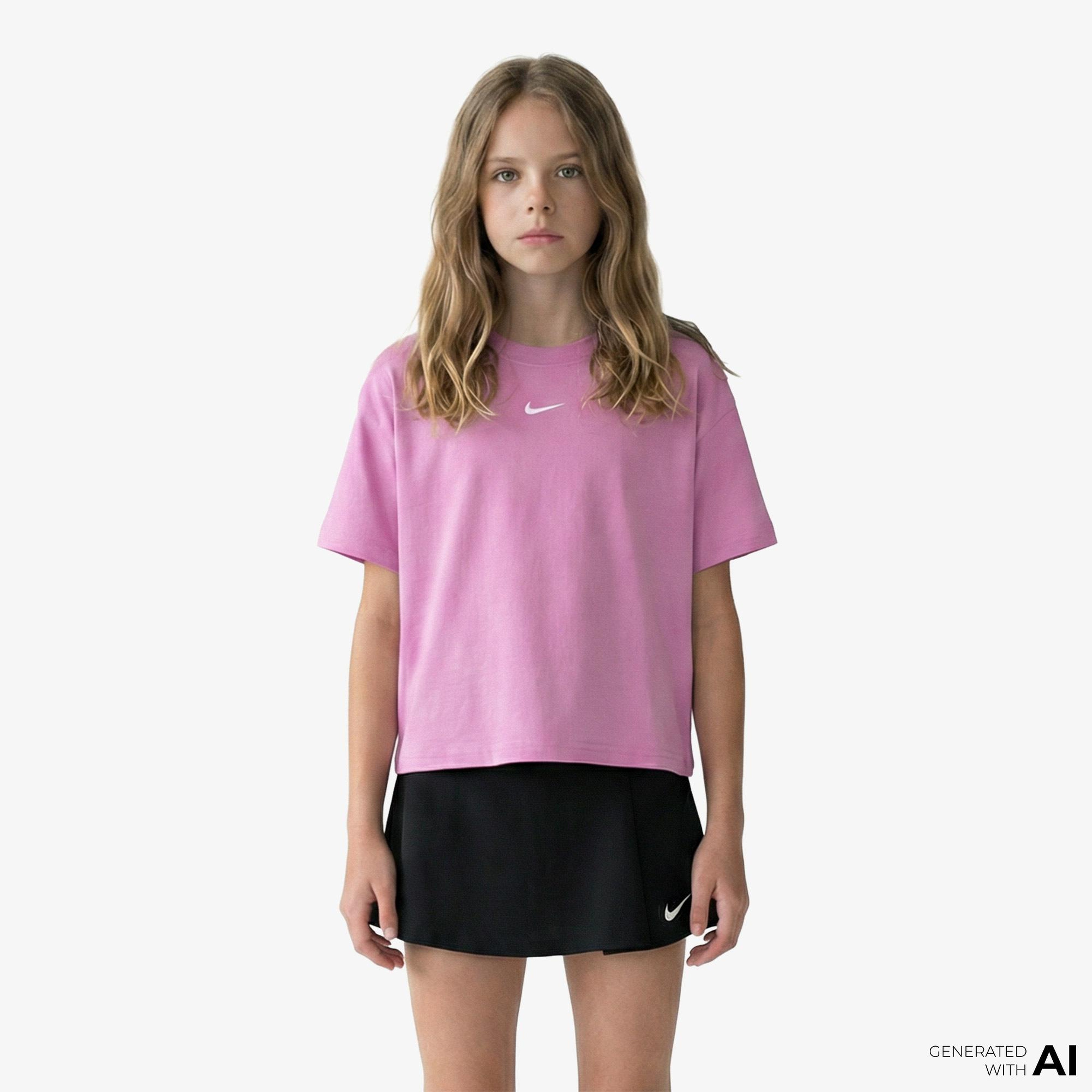 Nike Sportswear Essential Çocuk Pembe T-Shirt