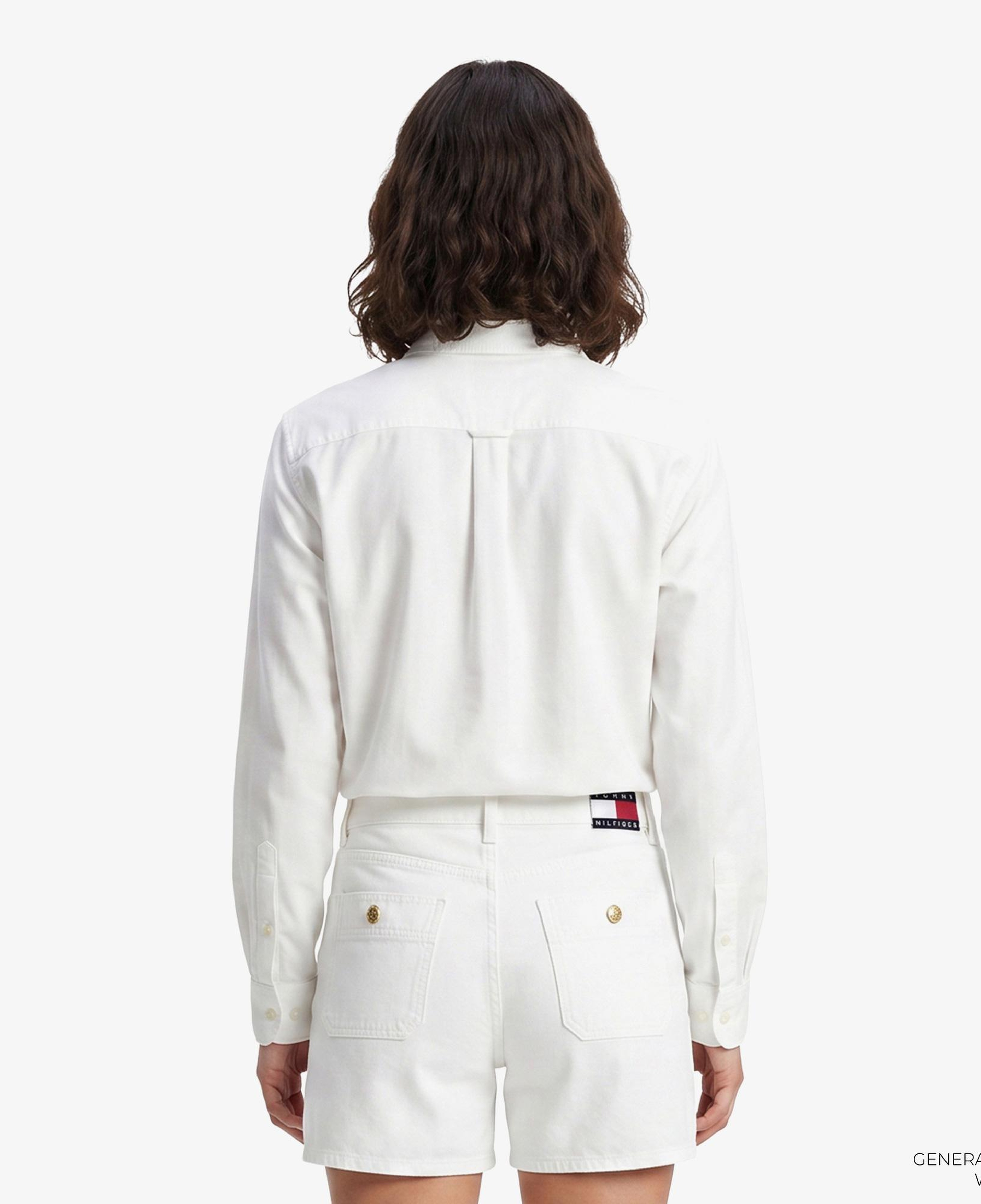 Tommy Hilfiger Denim Essentials Kadın Beyaz Gömlek