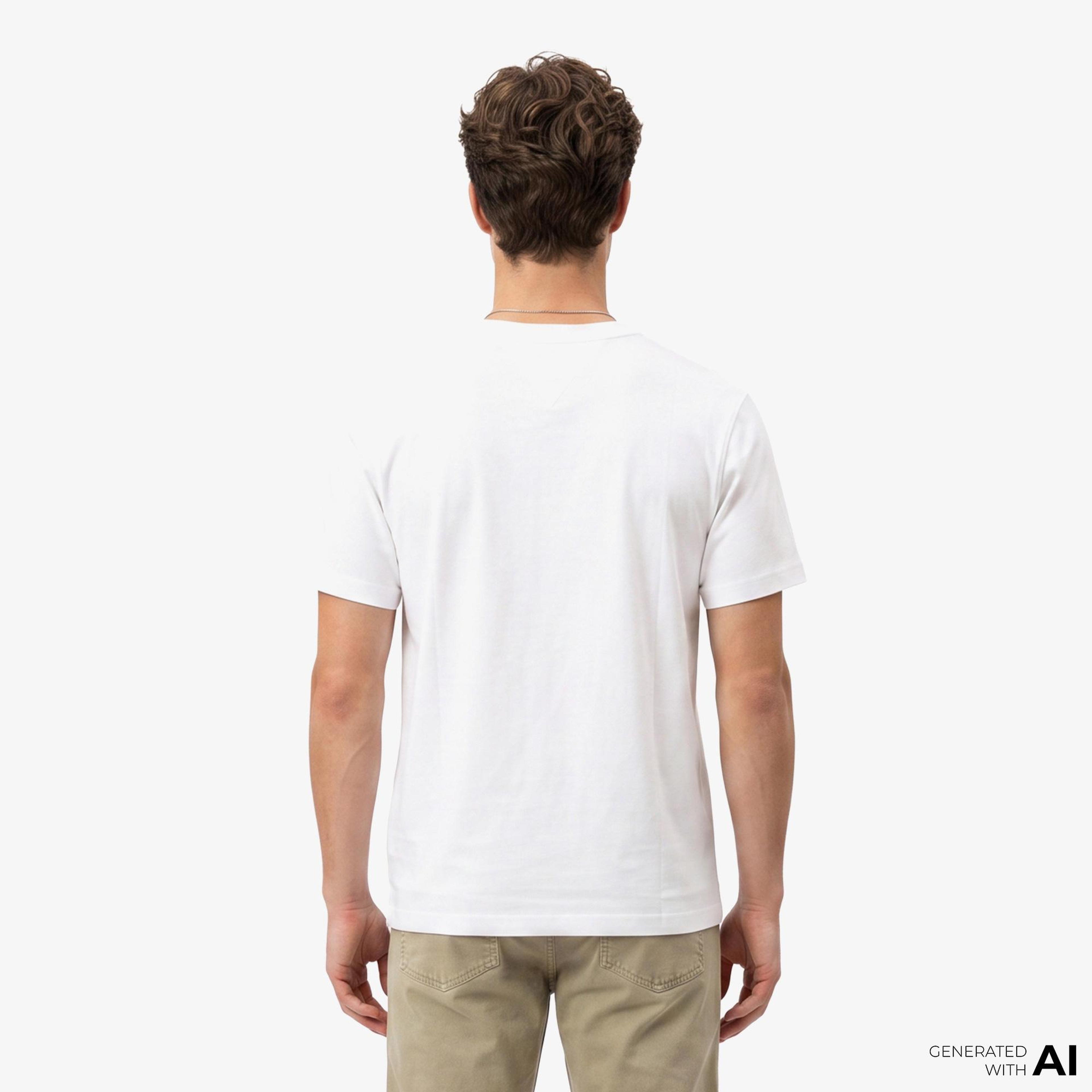 Tommy Hilfiger Swimshop Erkek Beyaz T-Shirt