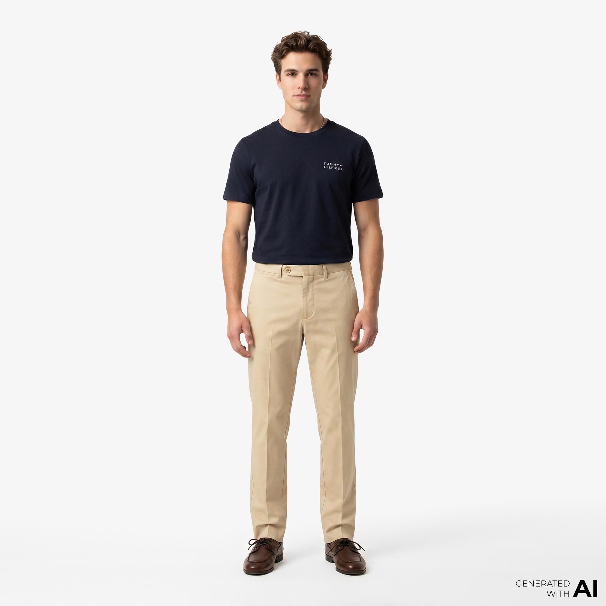 Tommy Hilfiger Brand Love Erkek Lacivert T-Shirt