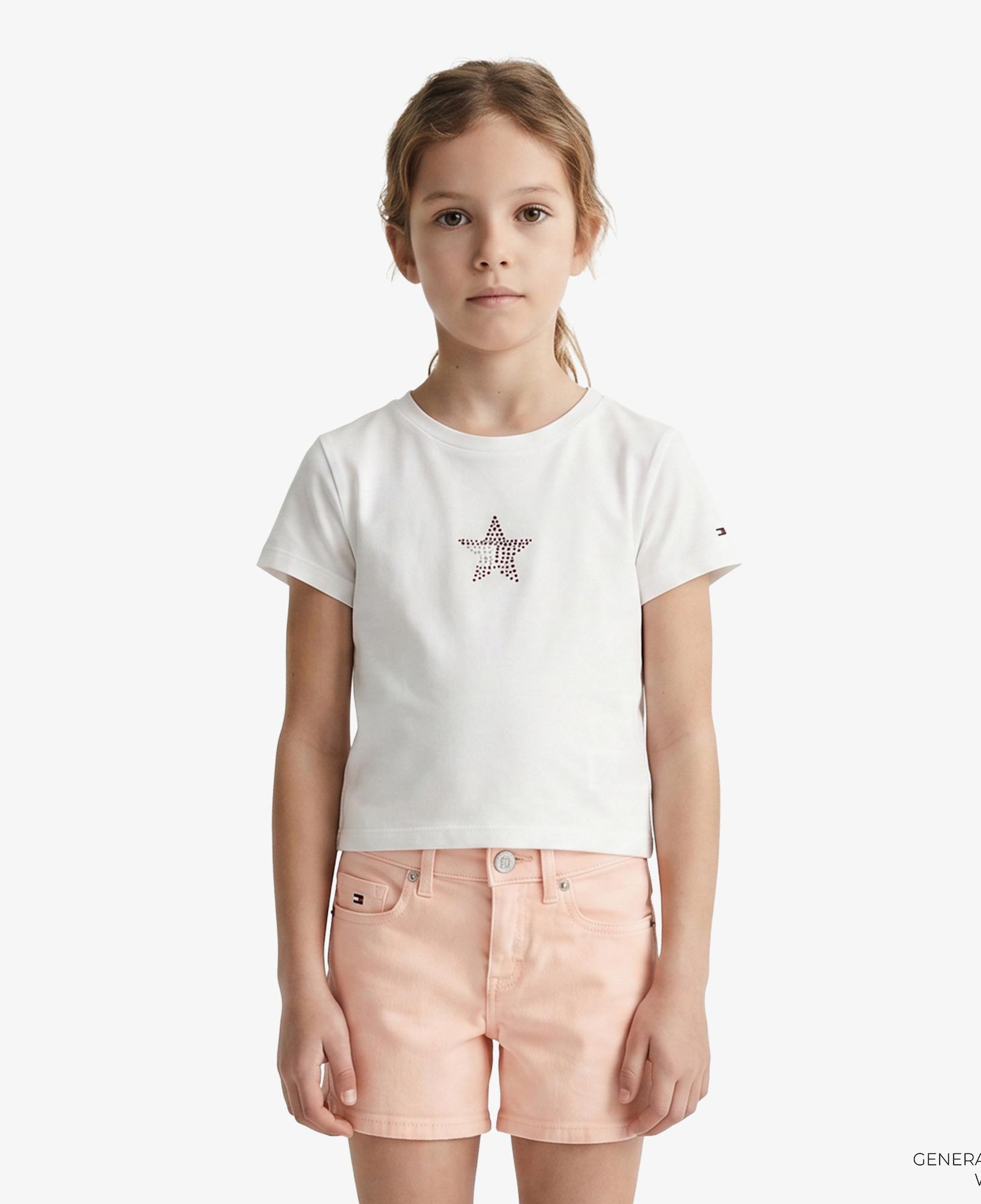Tommy Hilfiger Star Çocuk Beyaz T-Shirt