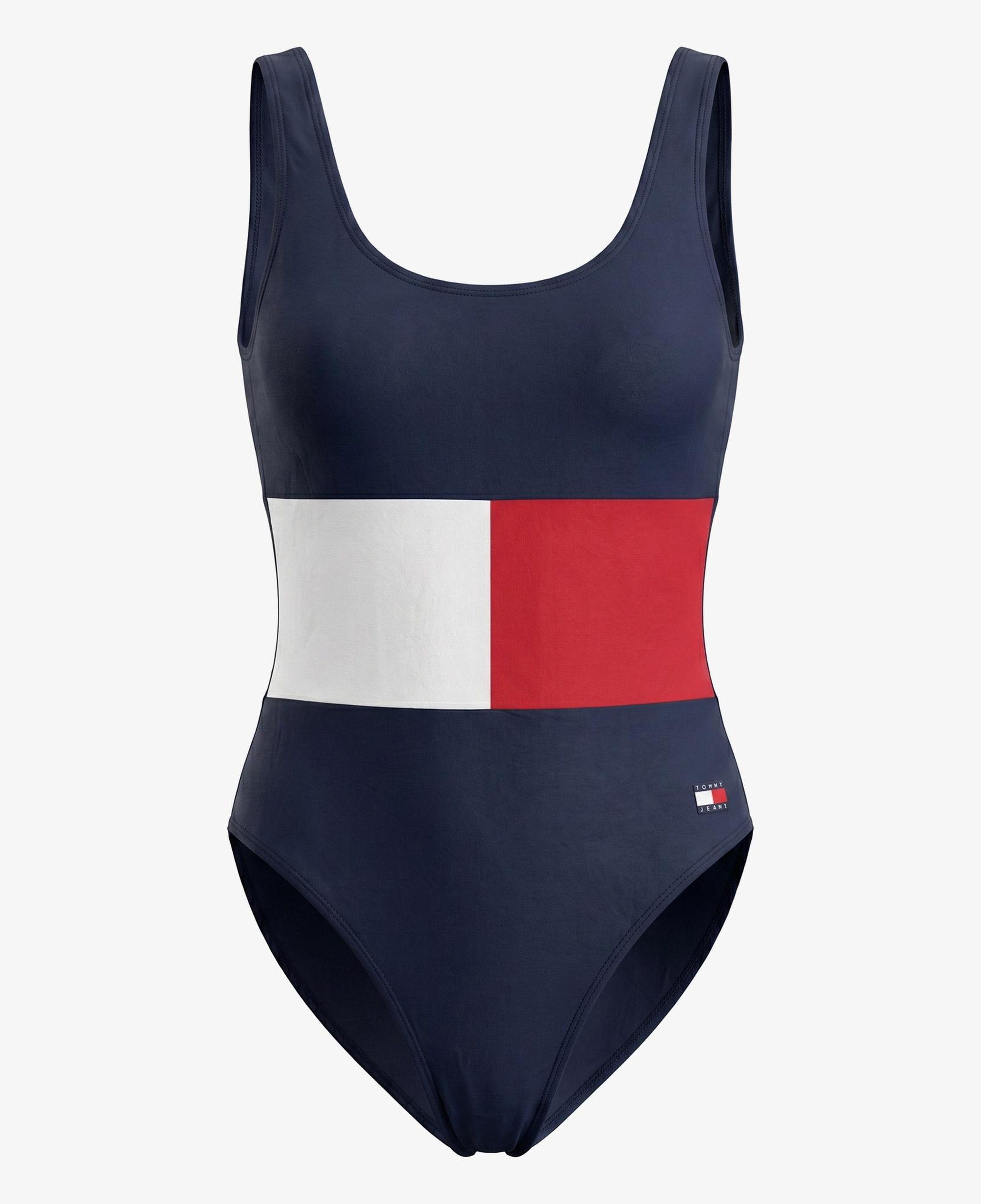Tommy Hilfiger Core Flag Kadın Lacivert Mayo