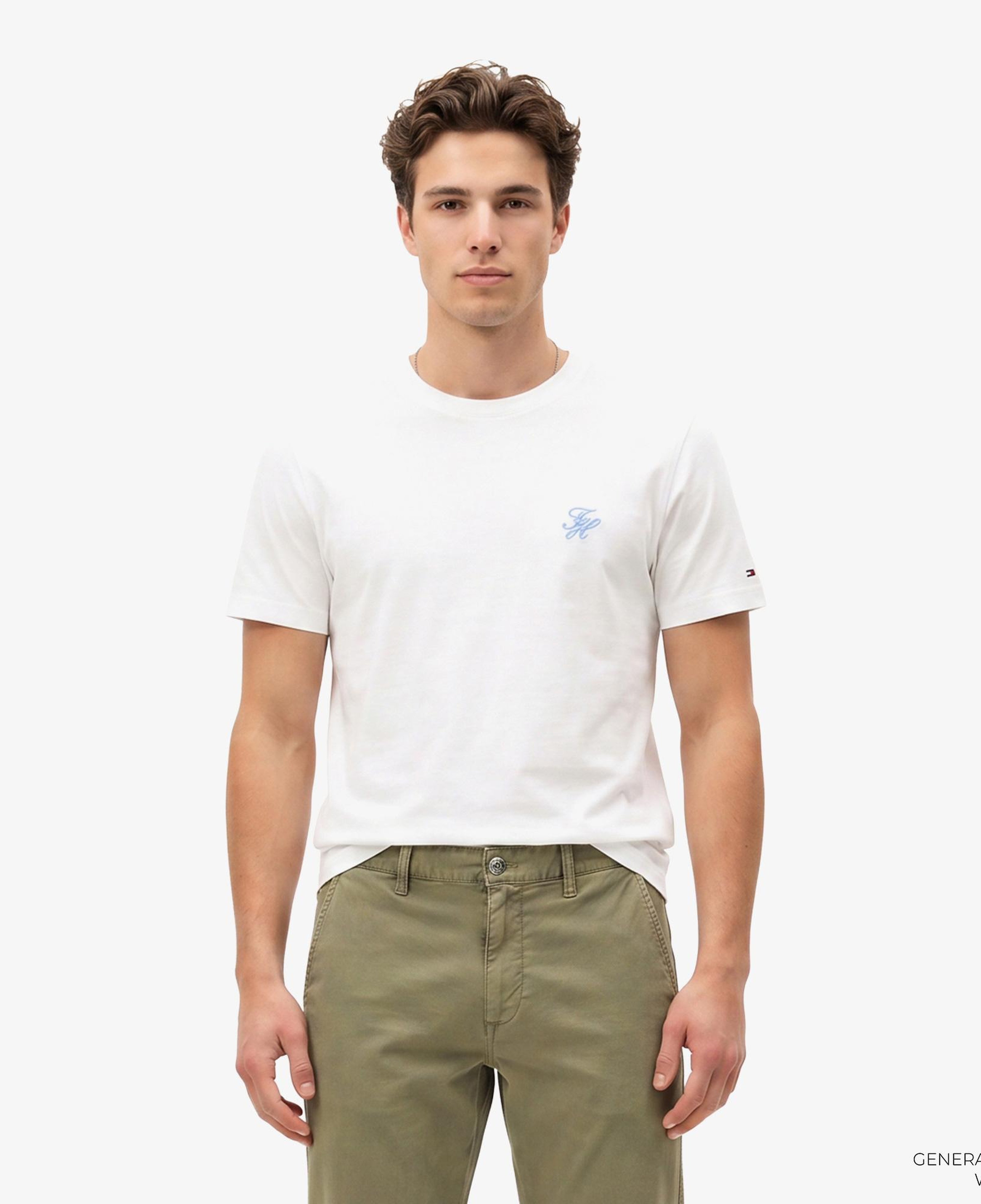 Tommy Hilfiger Swimshop Erkek Beyaz T-Shirt