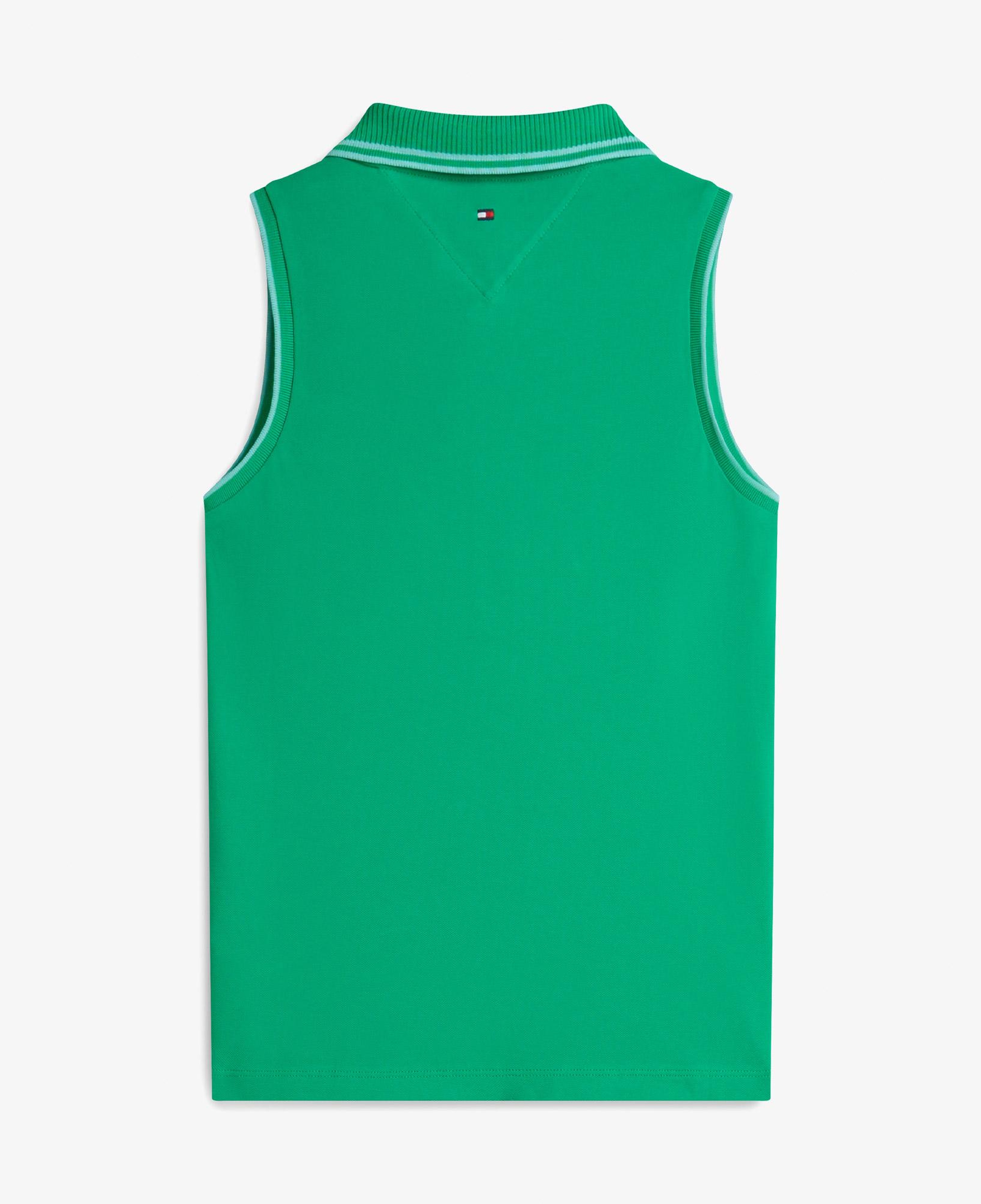 Tommy Hilfiger Swimshop Kadın Yeşil Polo Yaka T-Shirt