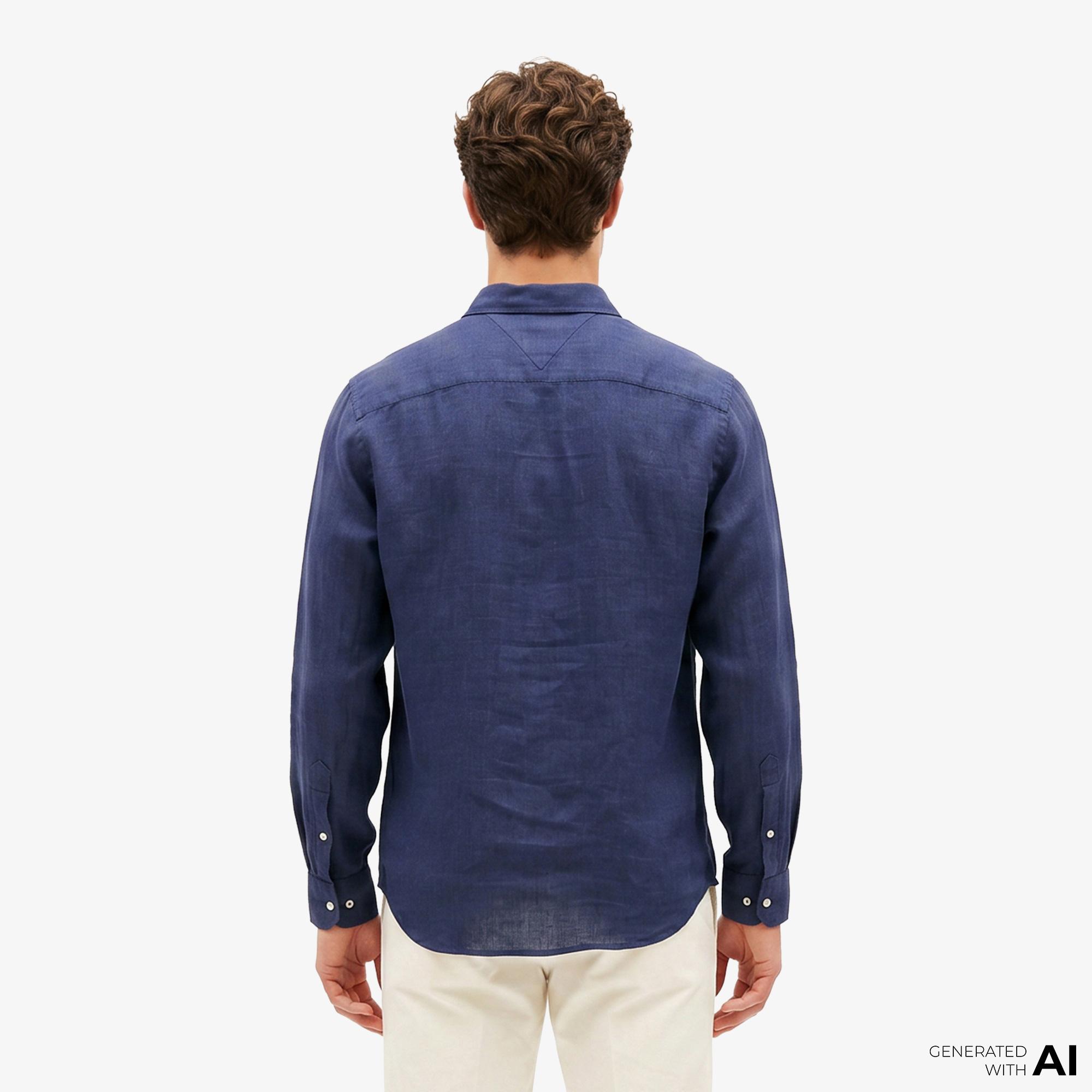 Tommy Hilfiger Seasonal Quality Erkek Lacivert Gömlek