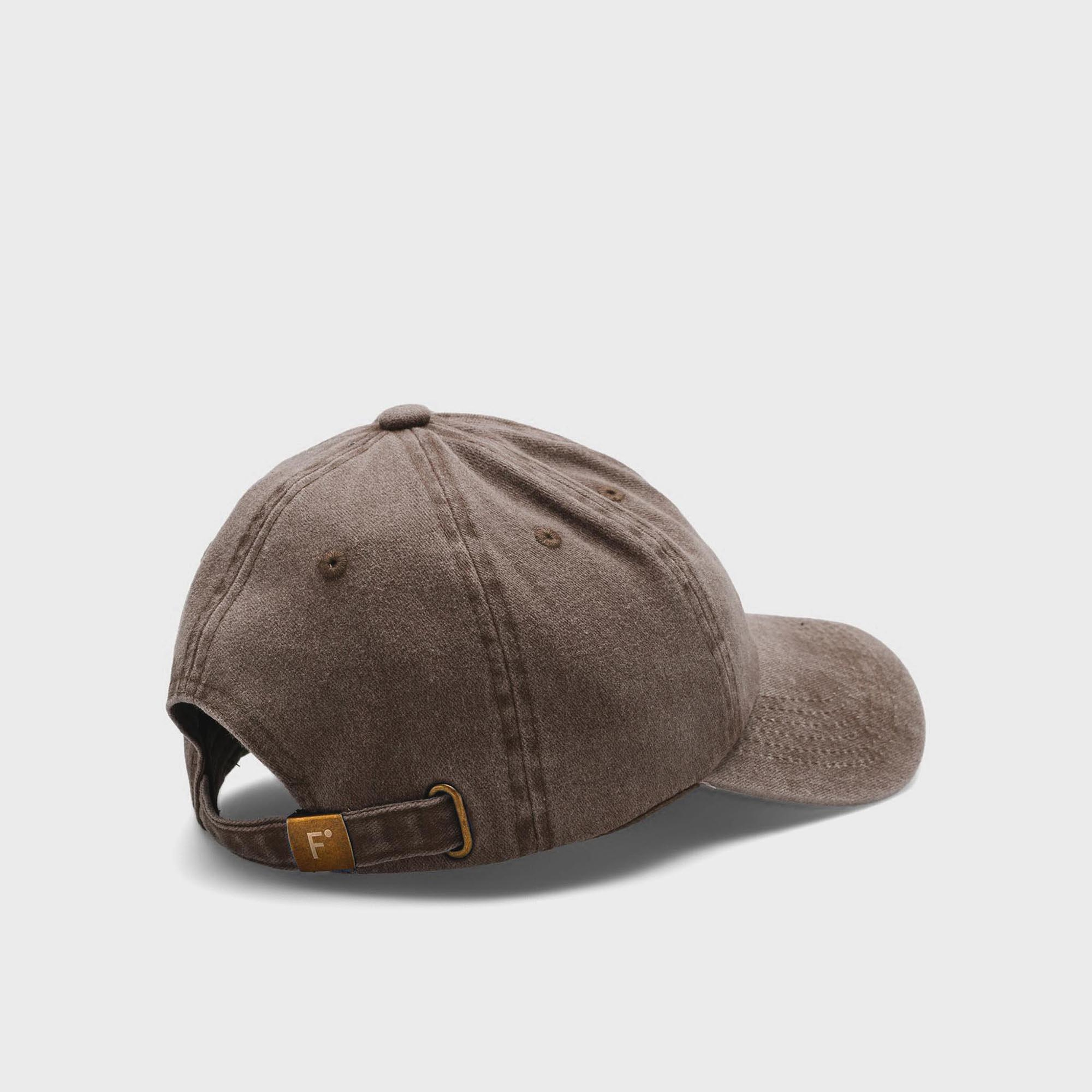 FashFed Yıkamalı Unisex Kahverengi Şapka
