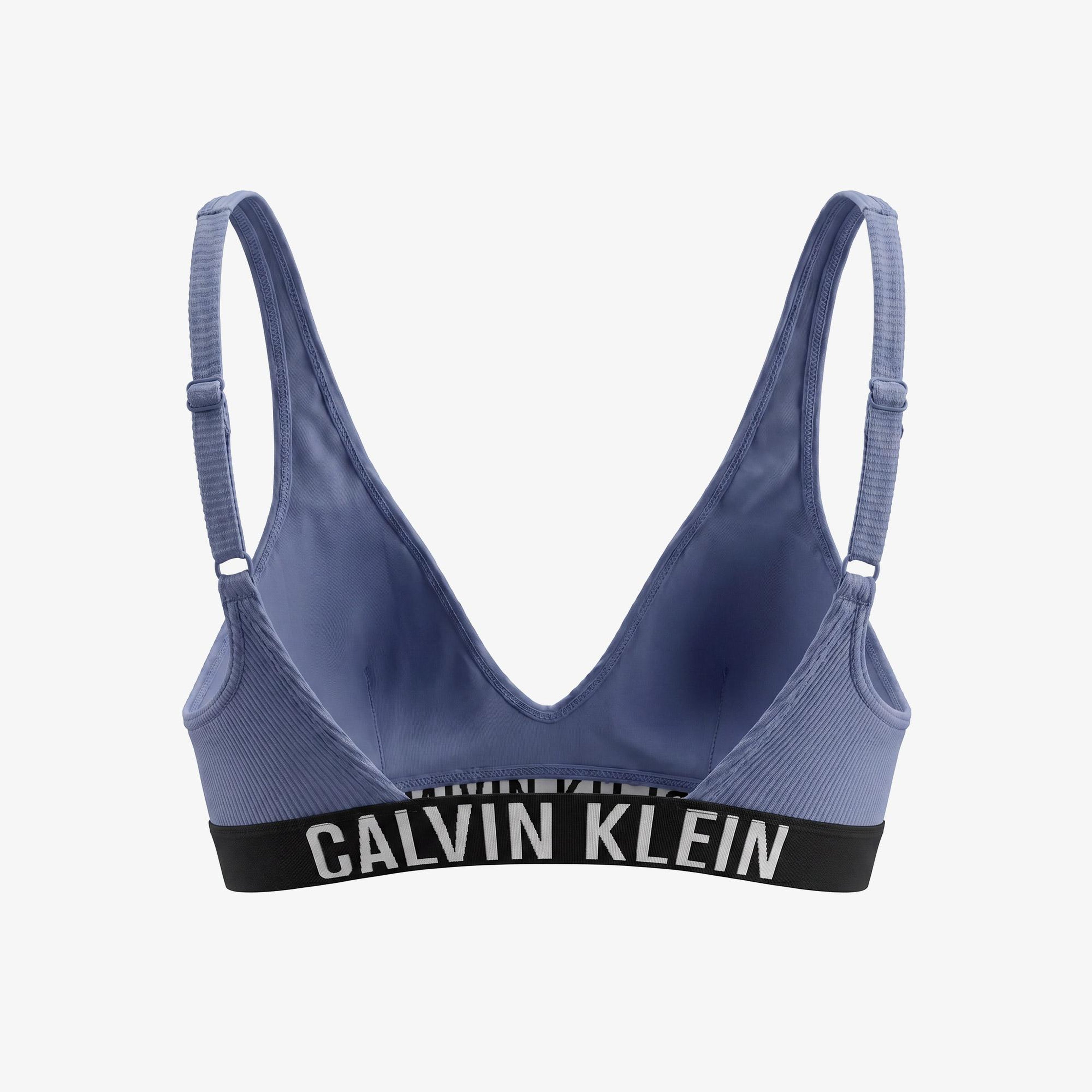Calvin Klein Scoop Spor Sütyenilette Kadın Mavi Bikini Üstü