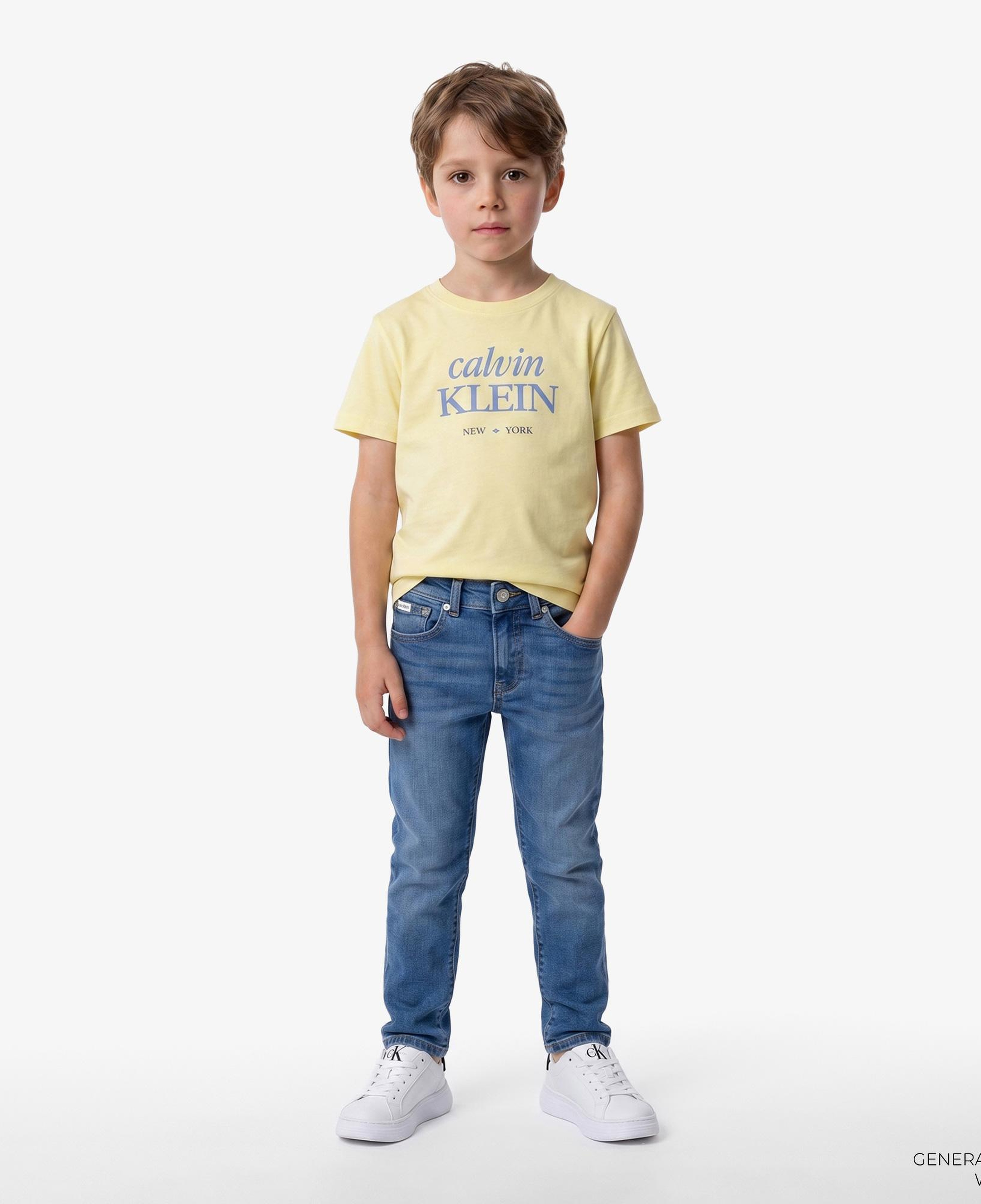Calvin Klein Logo Çocuk Sarı T-Shirt