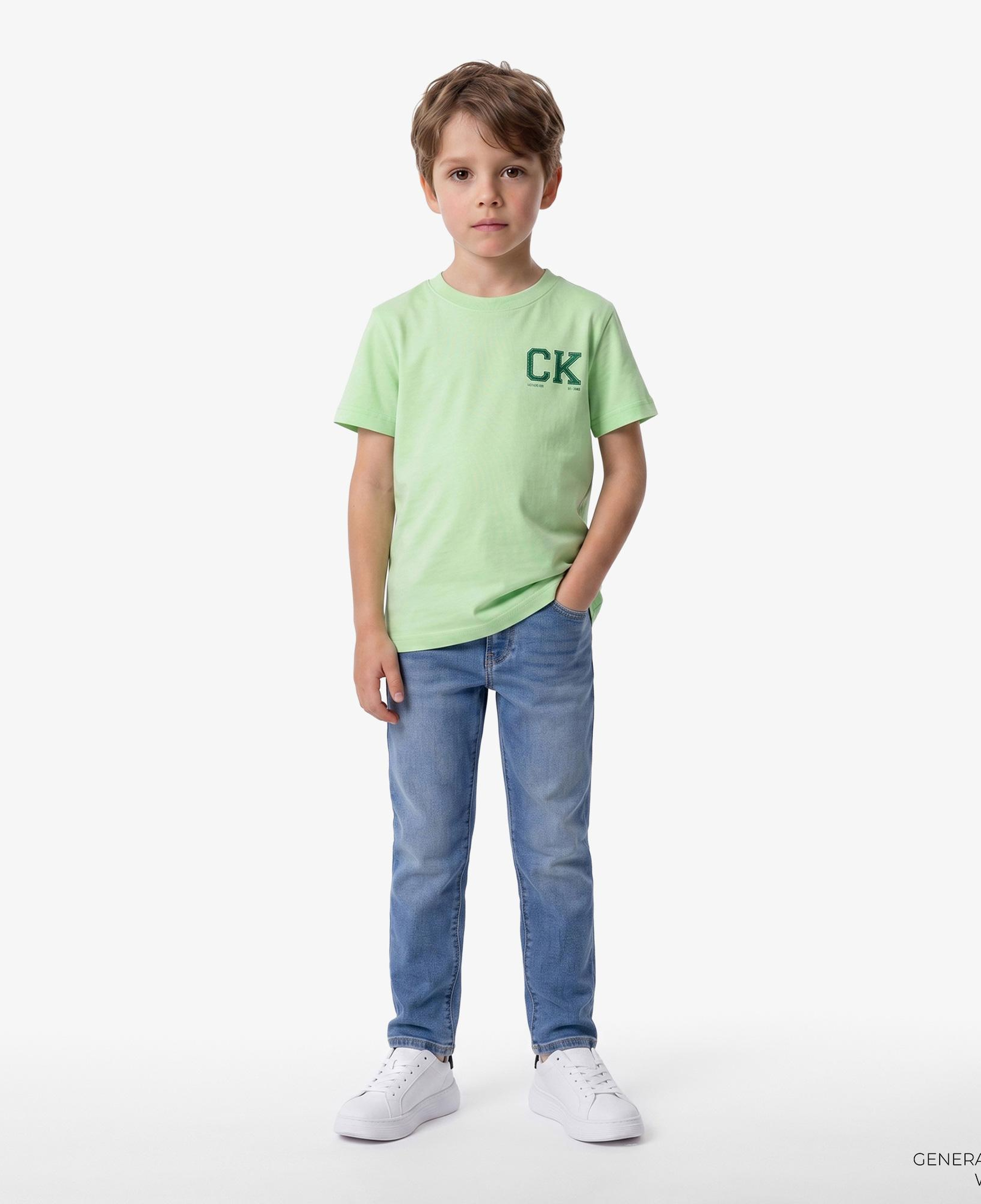 Calvin Klein Chest Logo Çocuk Yeşil T-Shirt