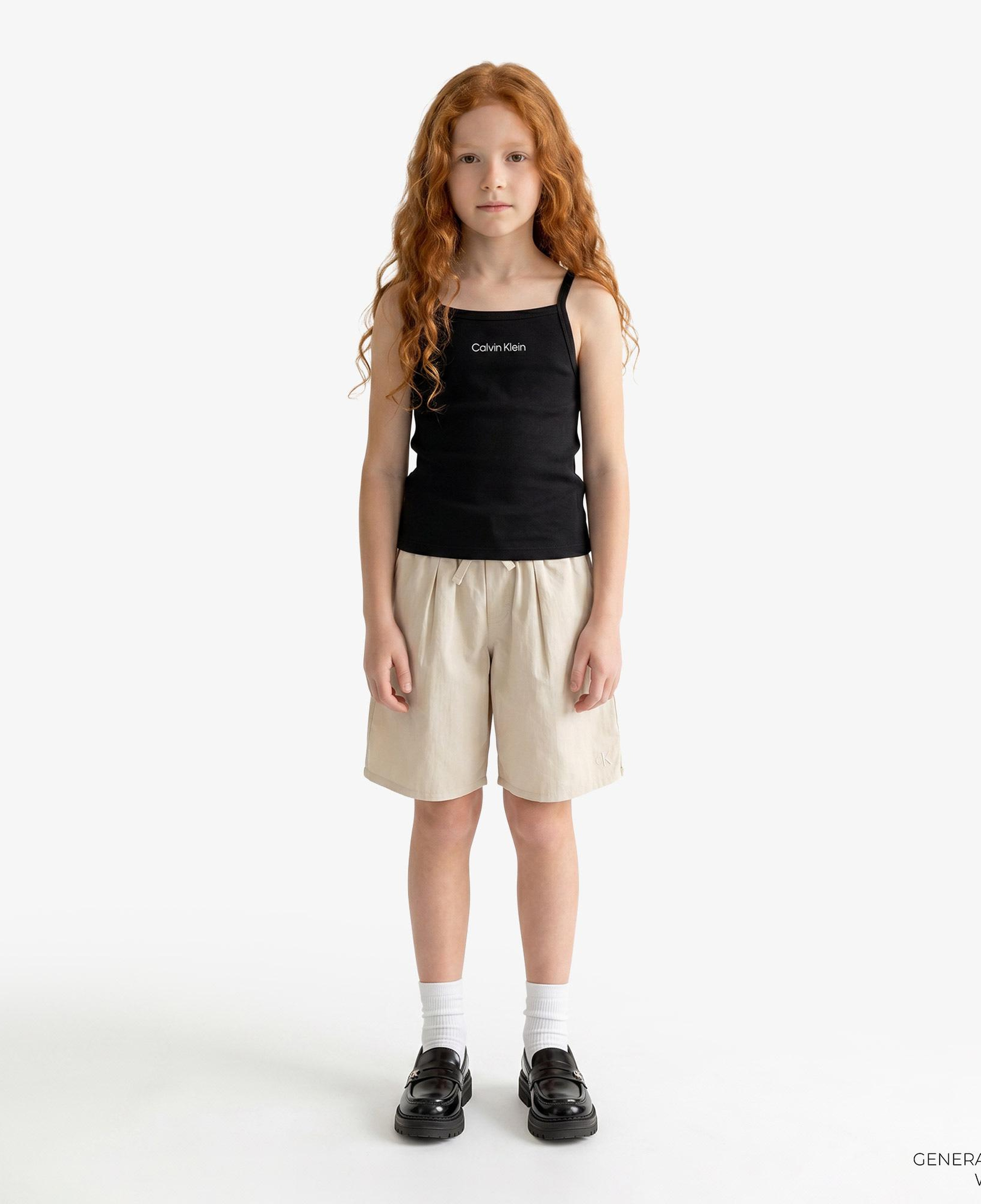 Calvin Klein Punto Strap Çocuk Siyah T-Shirt