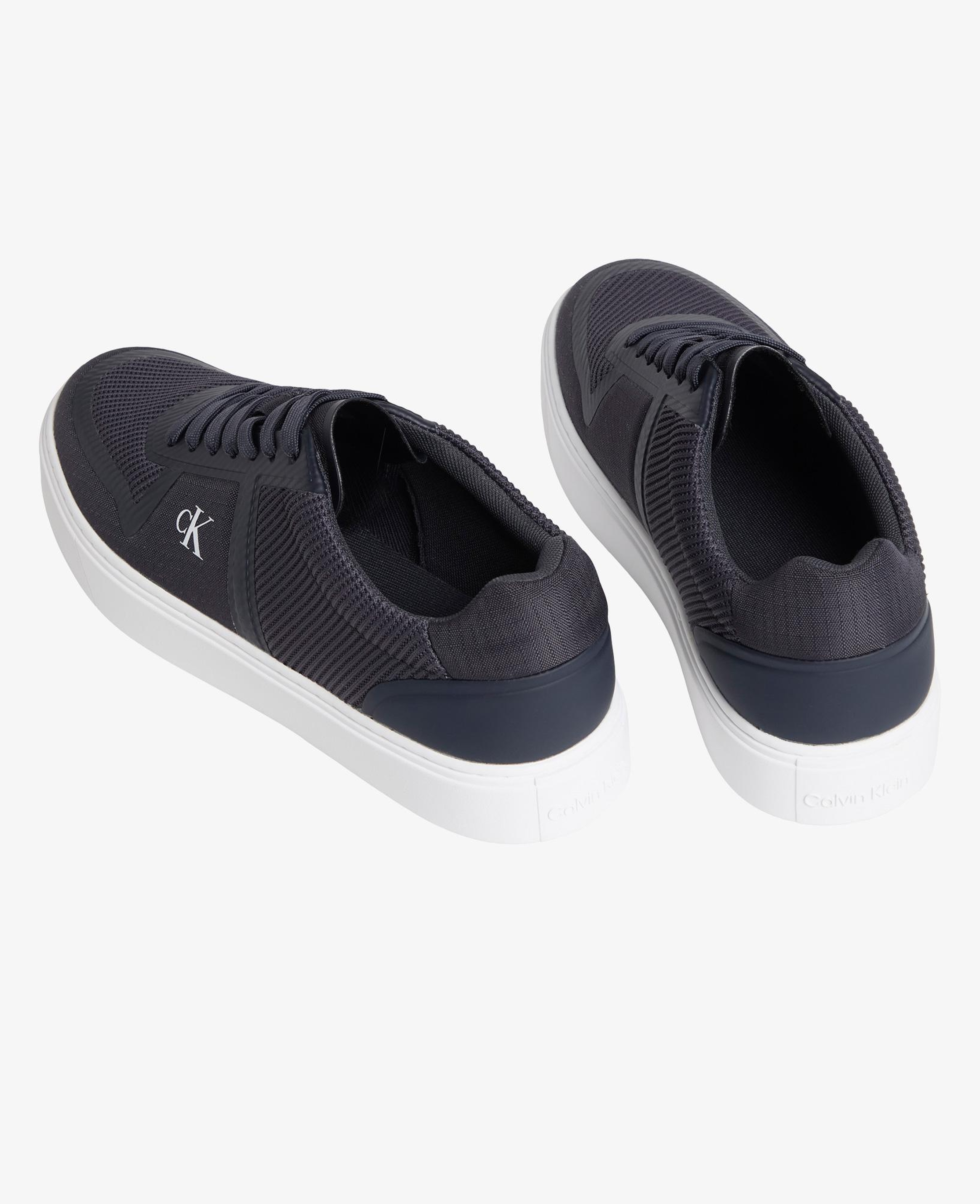 Calvin Klein Classic Cups Laceup Knit Erkek Siyah Sneaker