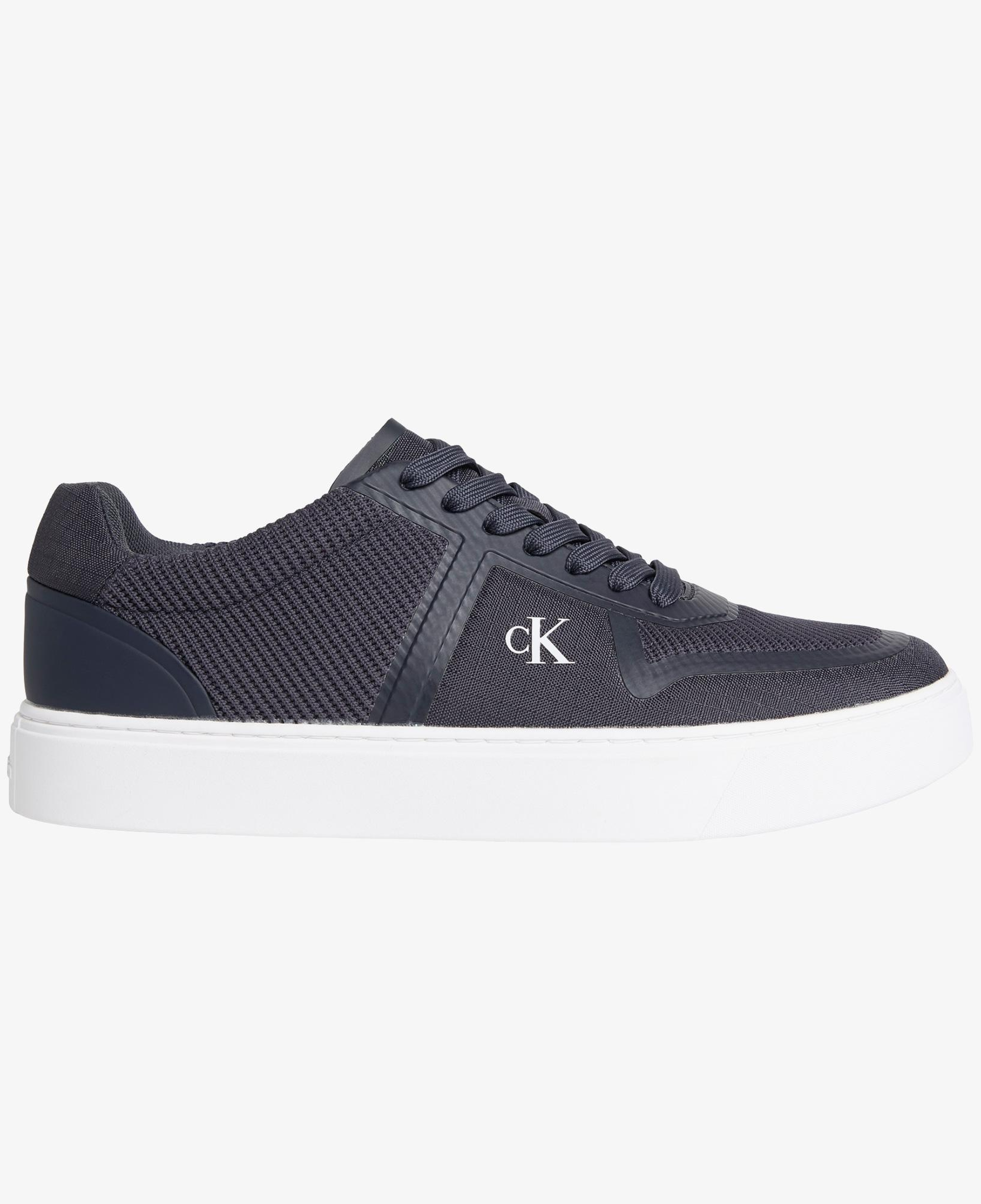 Calvin Klein Classic Cups Laceup Knit Erkek Siyah Sneaker