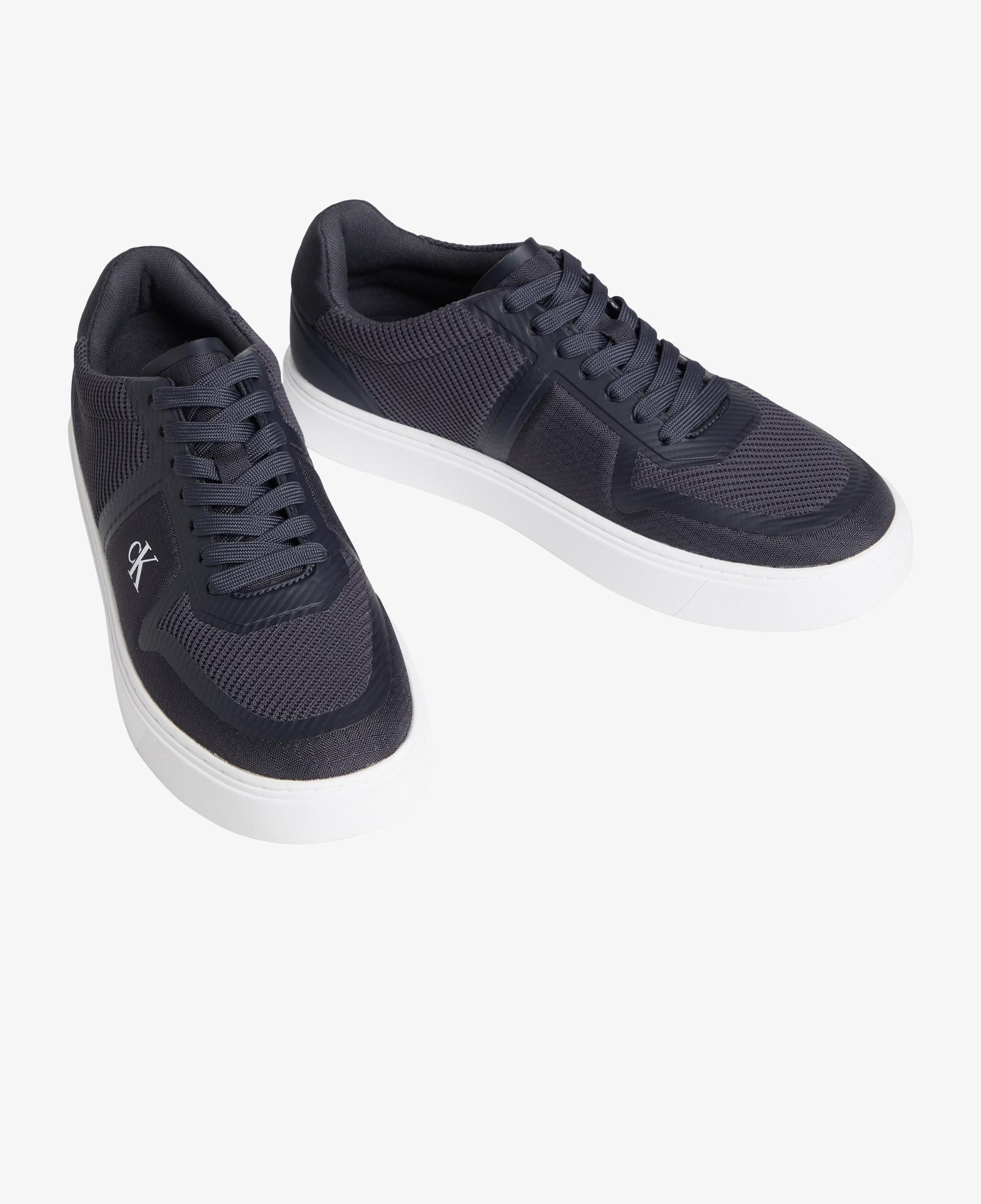 Calvin Klein Classic Cups Laceup Knit Erkek Siyah Sneaker
