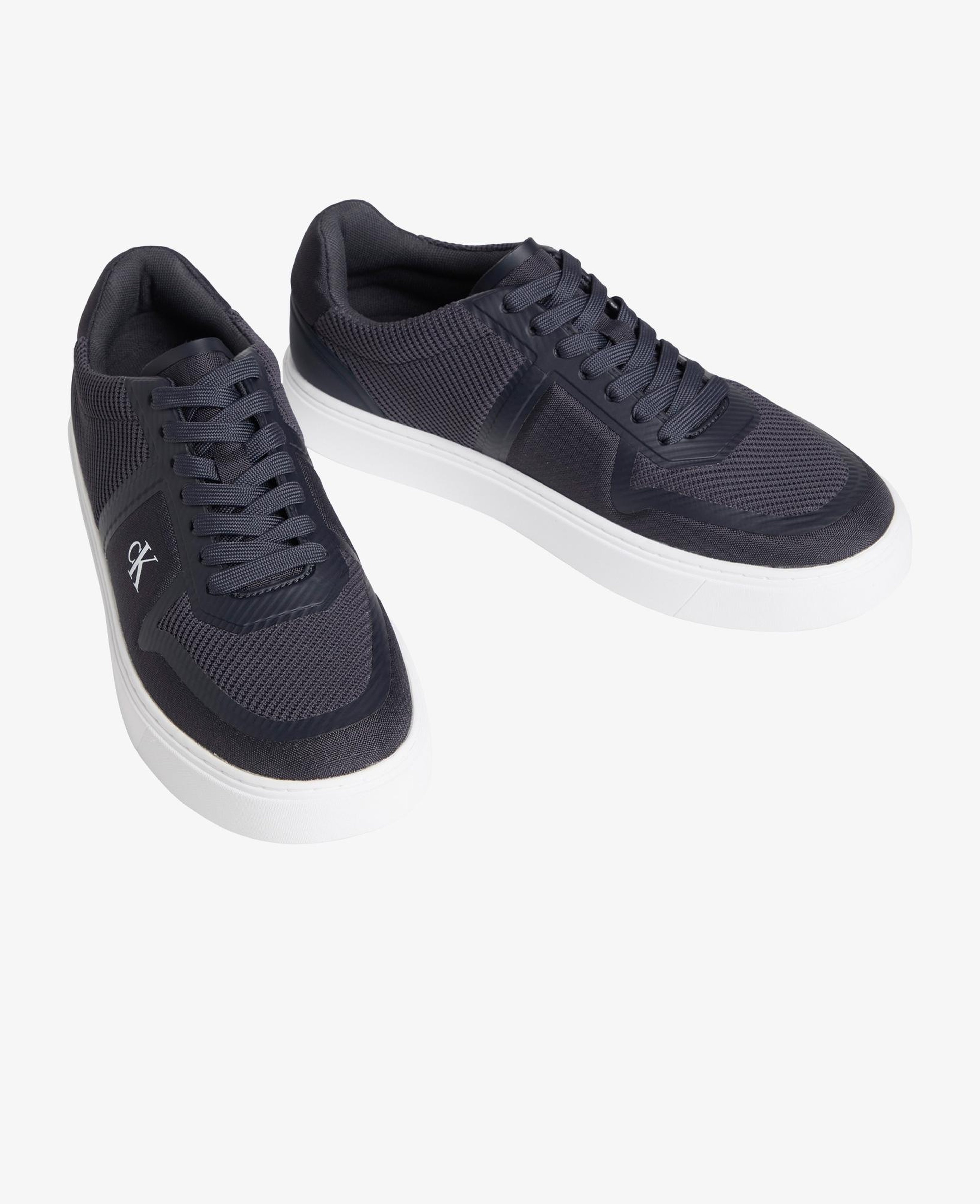 Calvin Klein Classic Cups Laceup Knit Erkek Siyah Sneaker