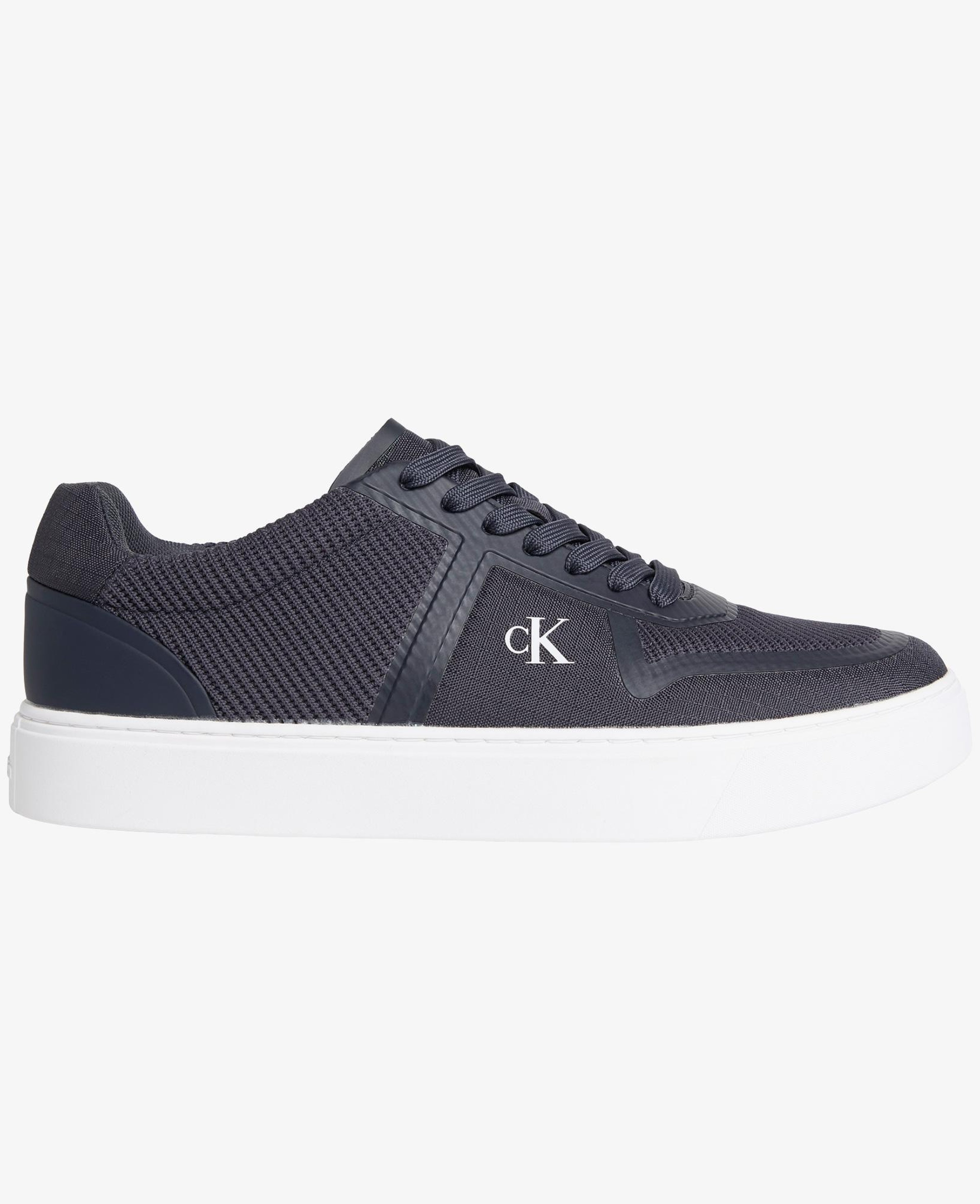 Calvin Klein Classic Cups Laceup Knit Erkek Siyah Sneaker