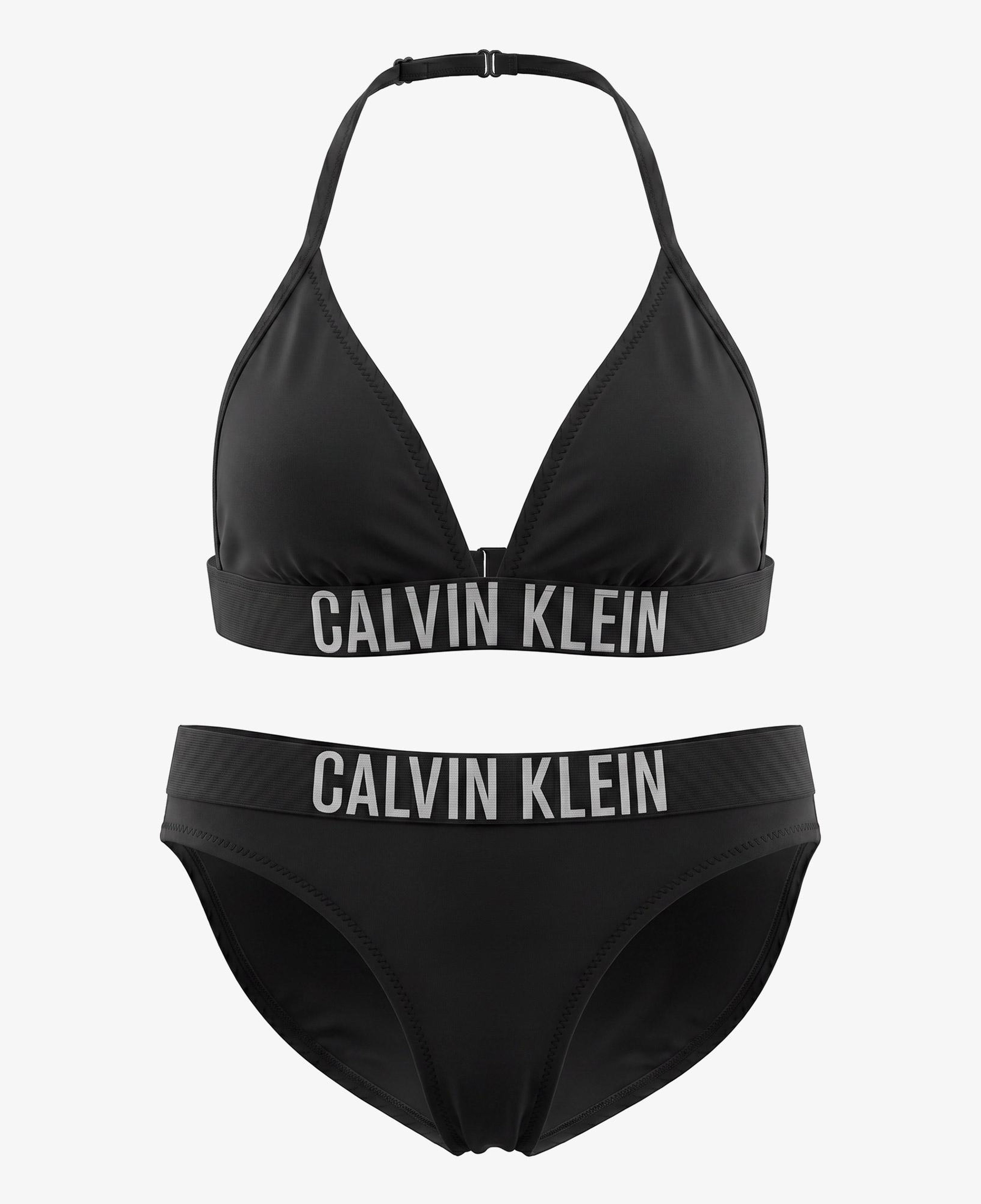 Calvin Klein Triangle Çocuk Siyah Bikini Üstü