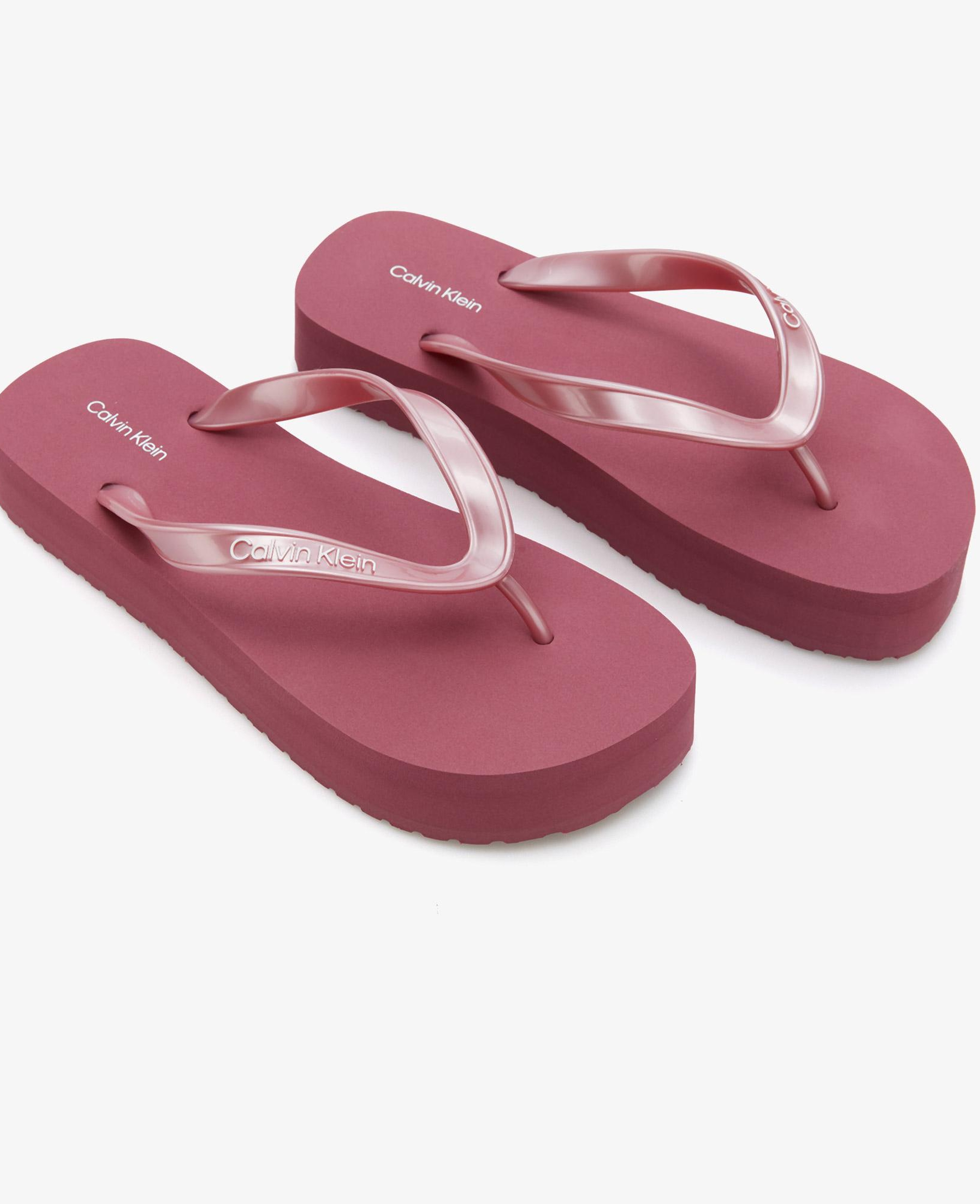 Calvin Klein Flatform Flip Flop Kadın Mor Terlik