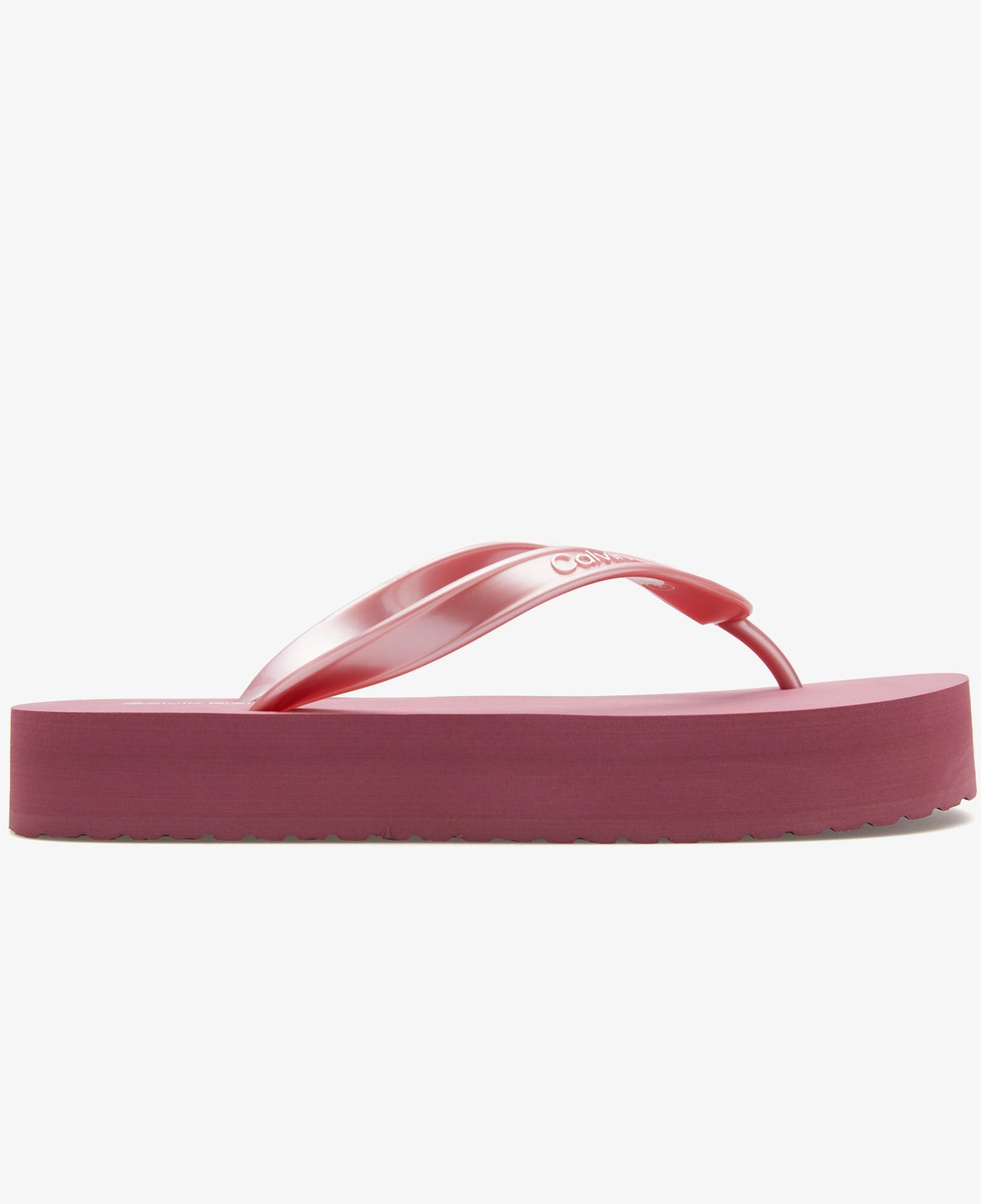 Calvin Klein Flatform Flip Flop Kadın Mor Terlik