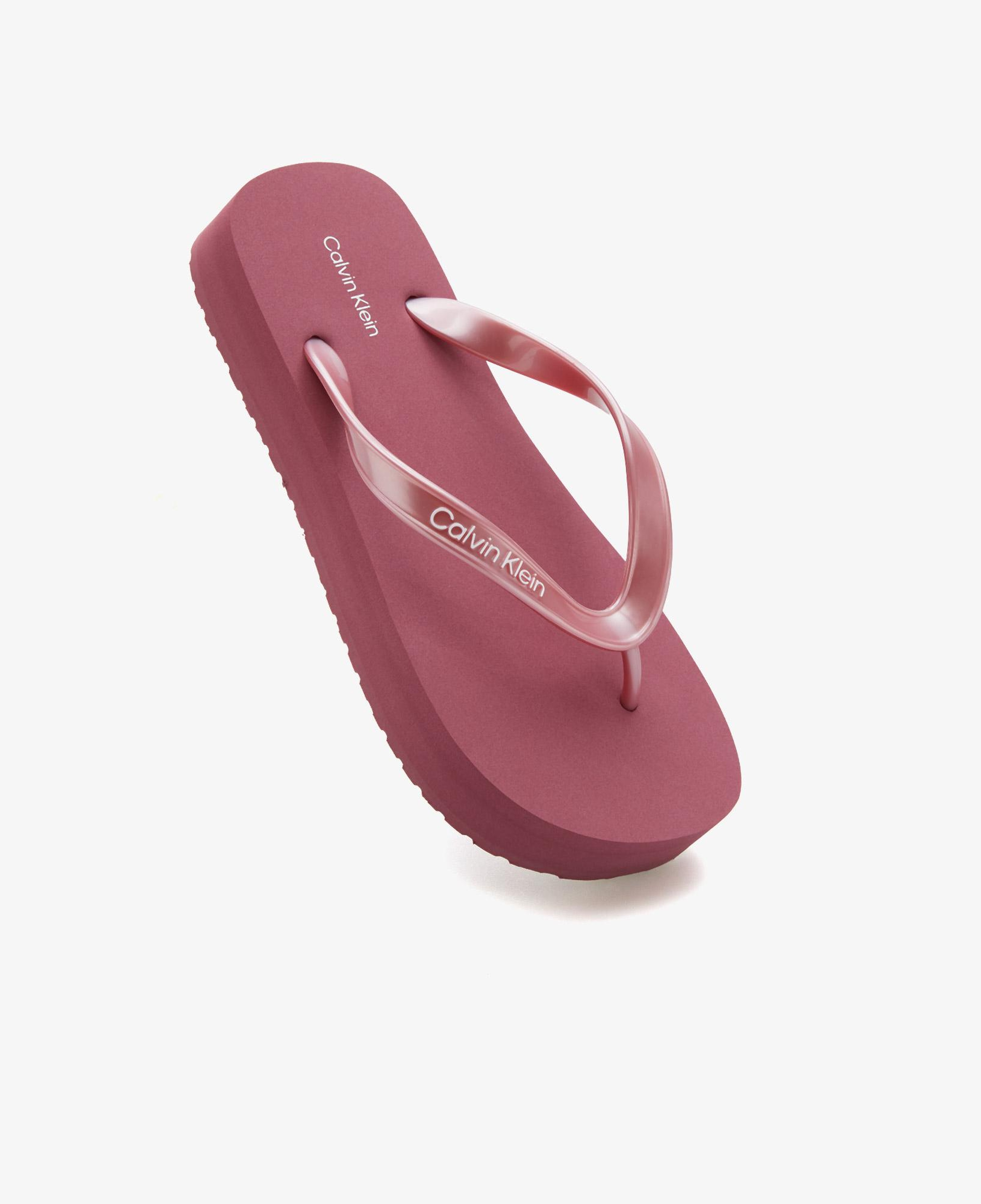 Calvin Klein Flatform Flip Flop Kadın Mor Terlik