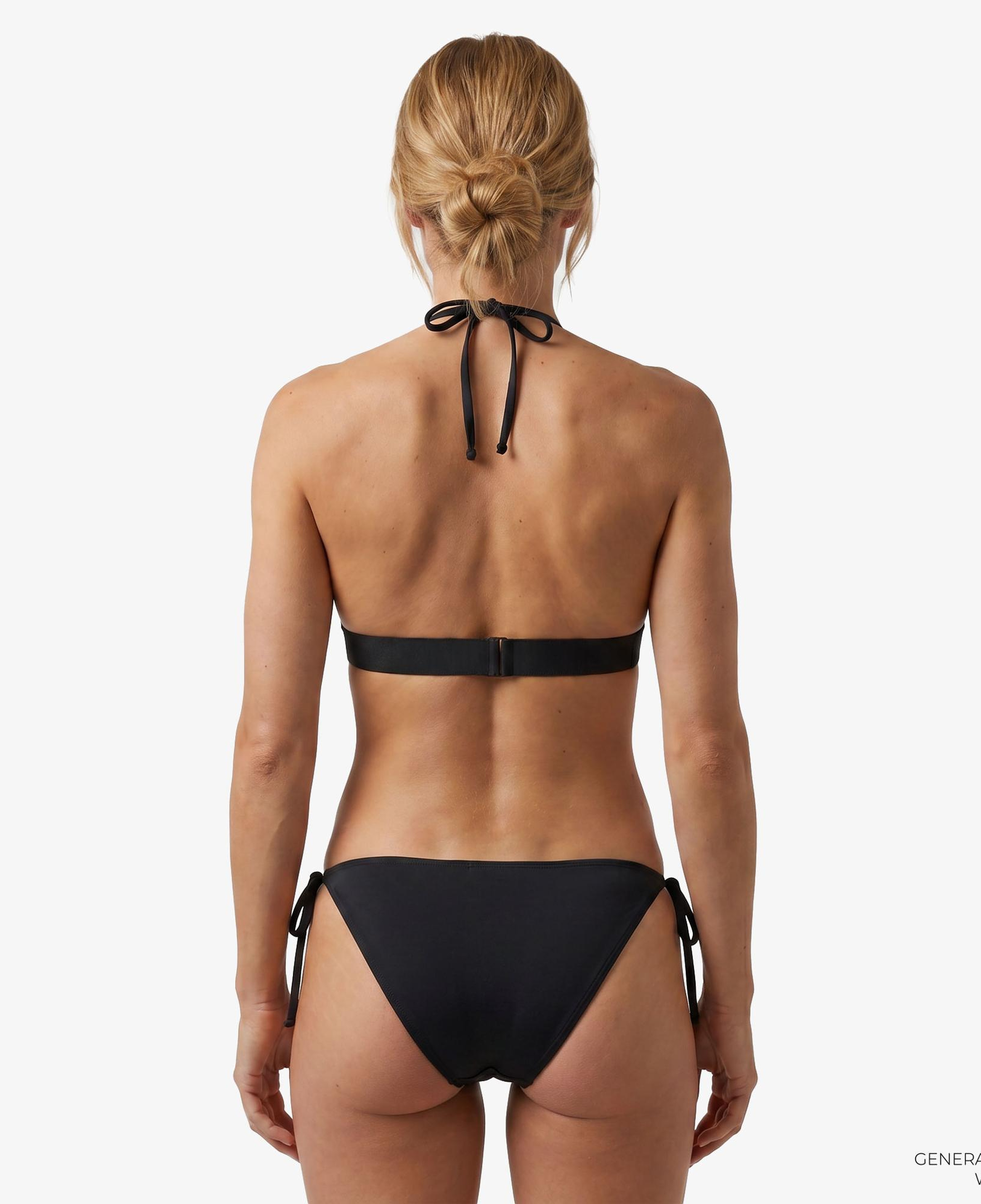 Calvin Klein Halter Triangle Kadın Siyah Bikini Üstü
