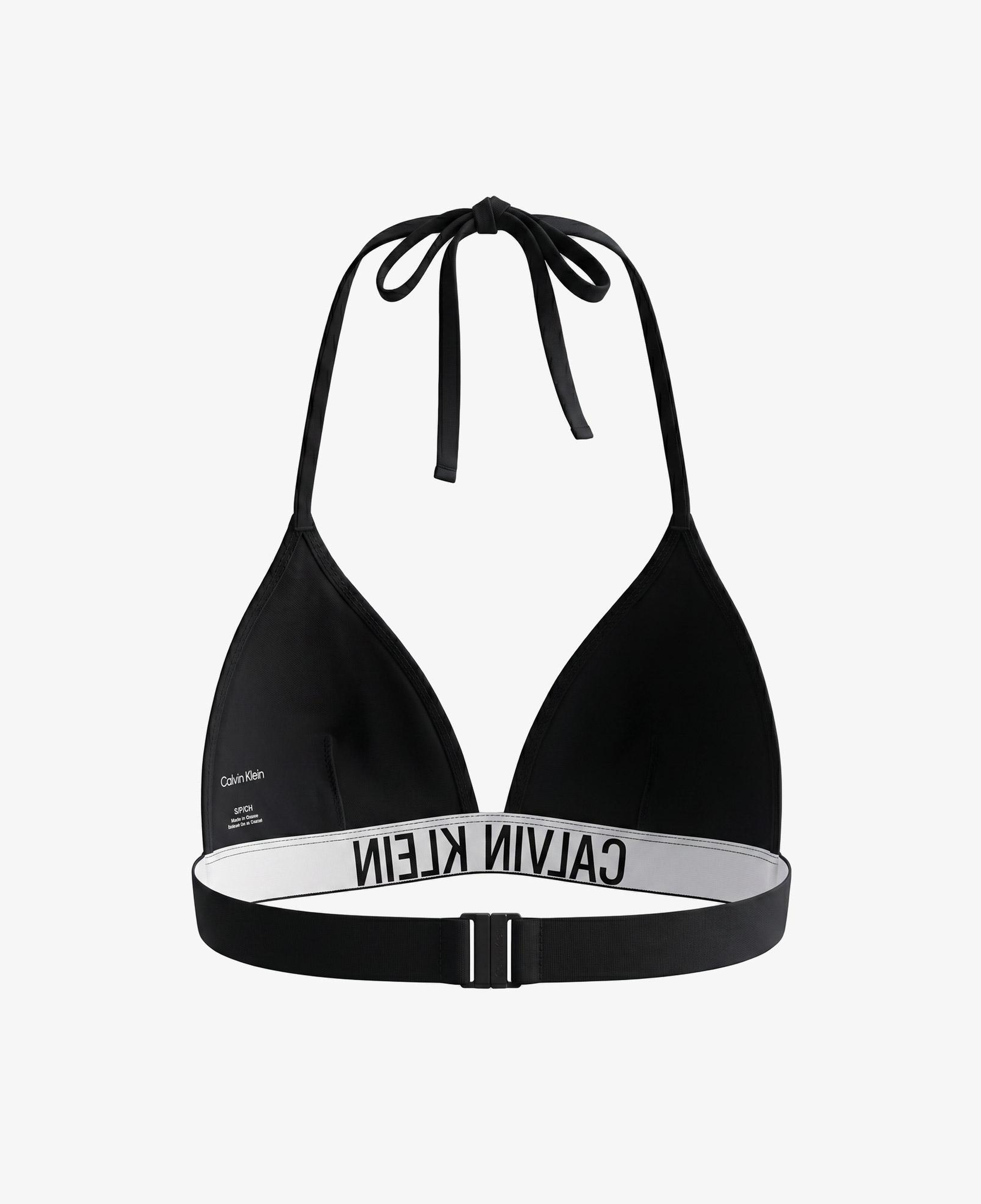 Calvin Klein Halter Triangle Kadın Siyah Bikini Üstü