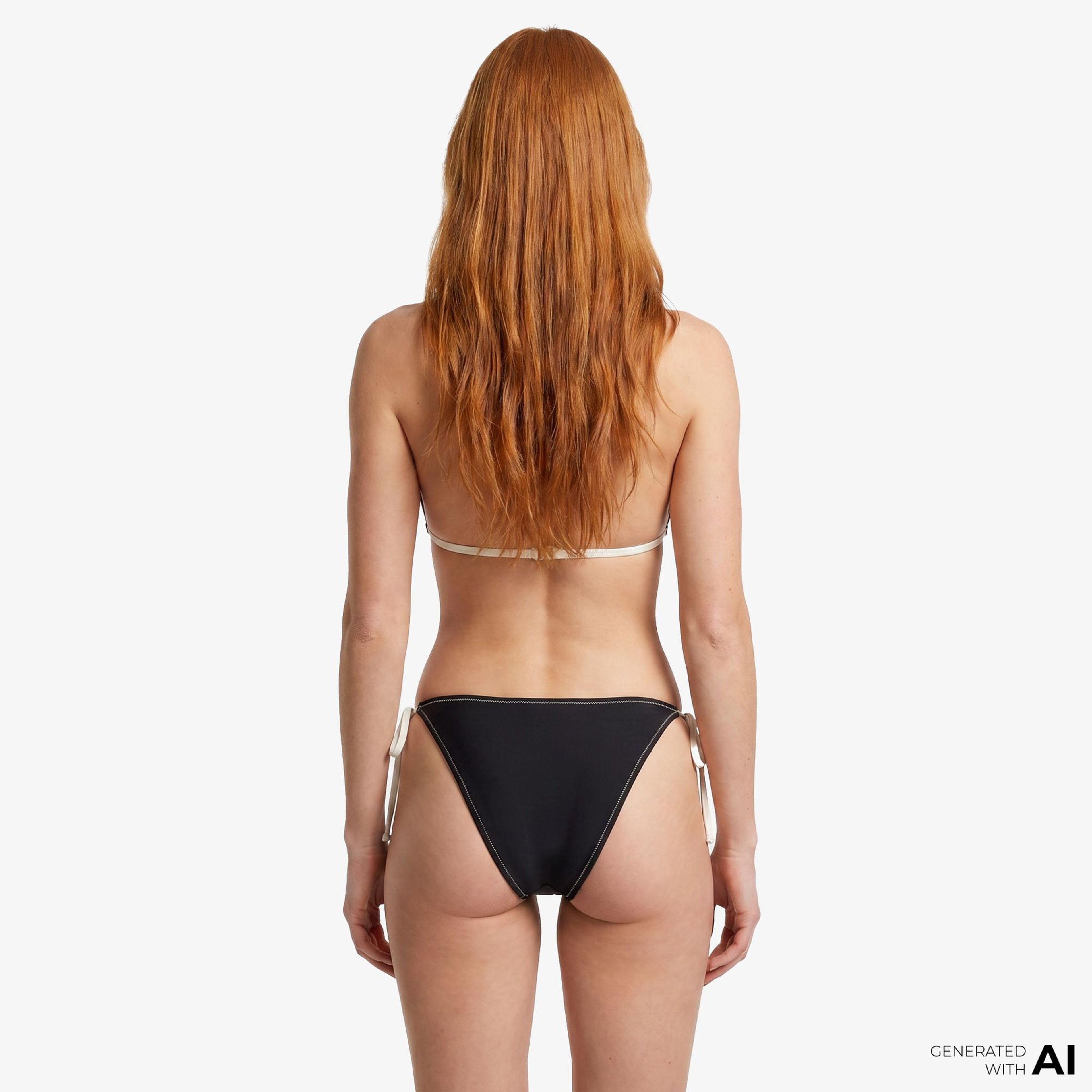 Calvin Klein Side Tie Kadın Siyah Bikini Altı