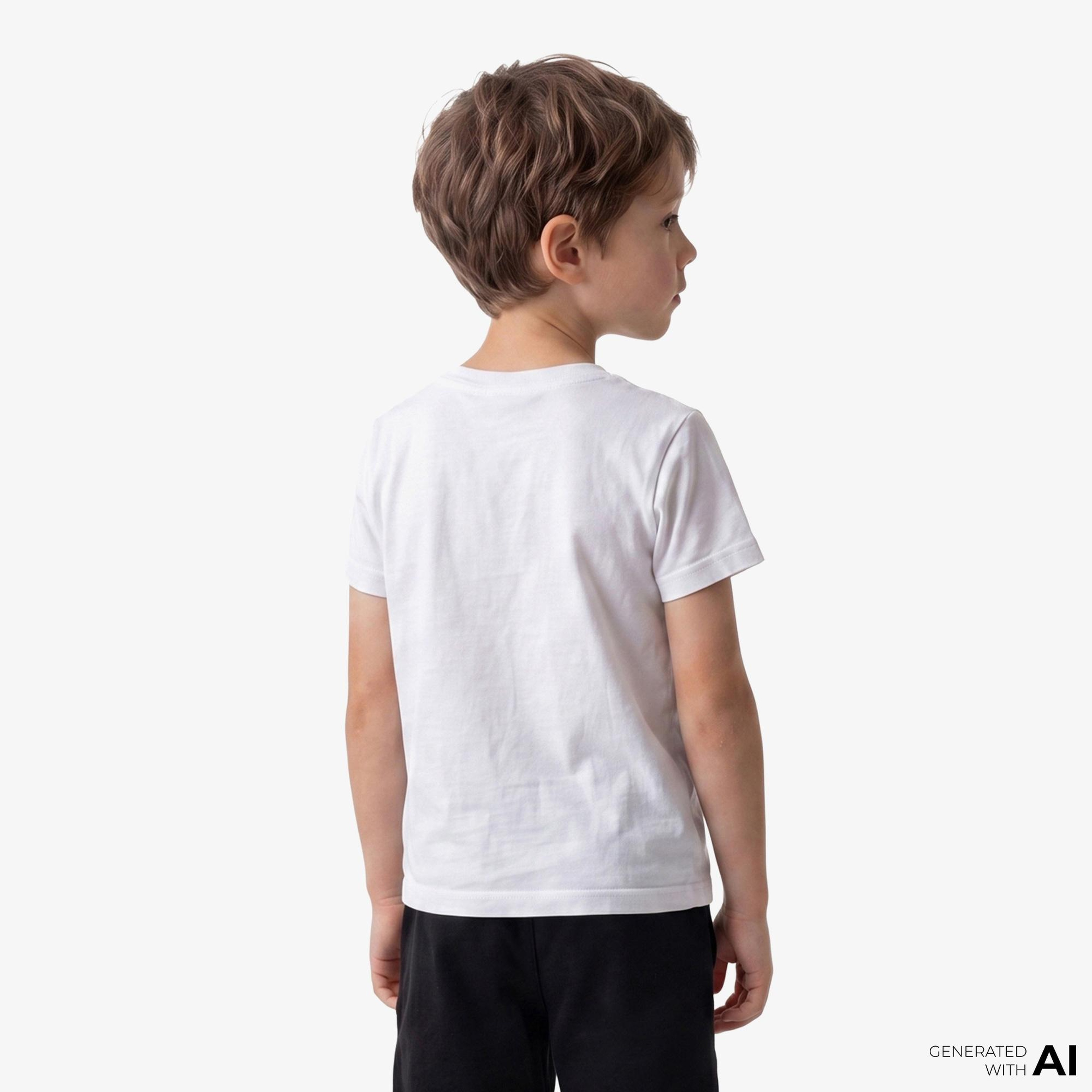 Calvin Klein Logo Çocuk Beyaz T-Shirt