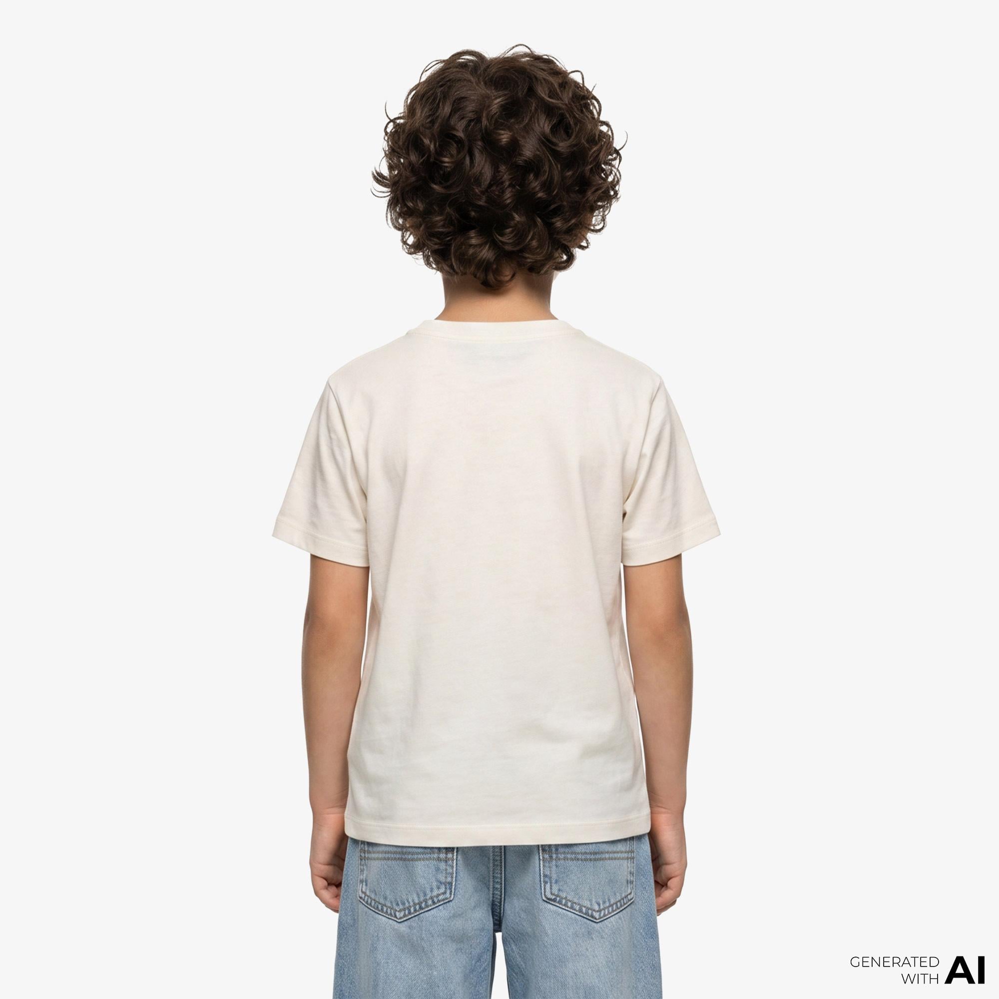 Calvin Klein Chest Logo Çocuk Sarı T-Shirt