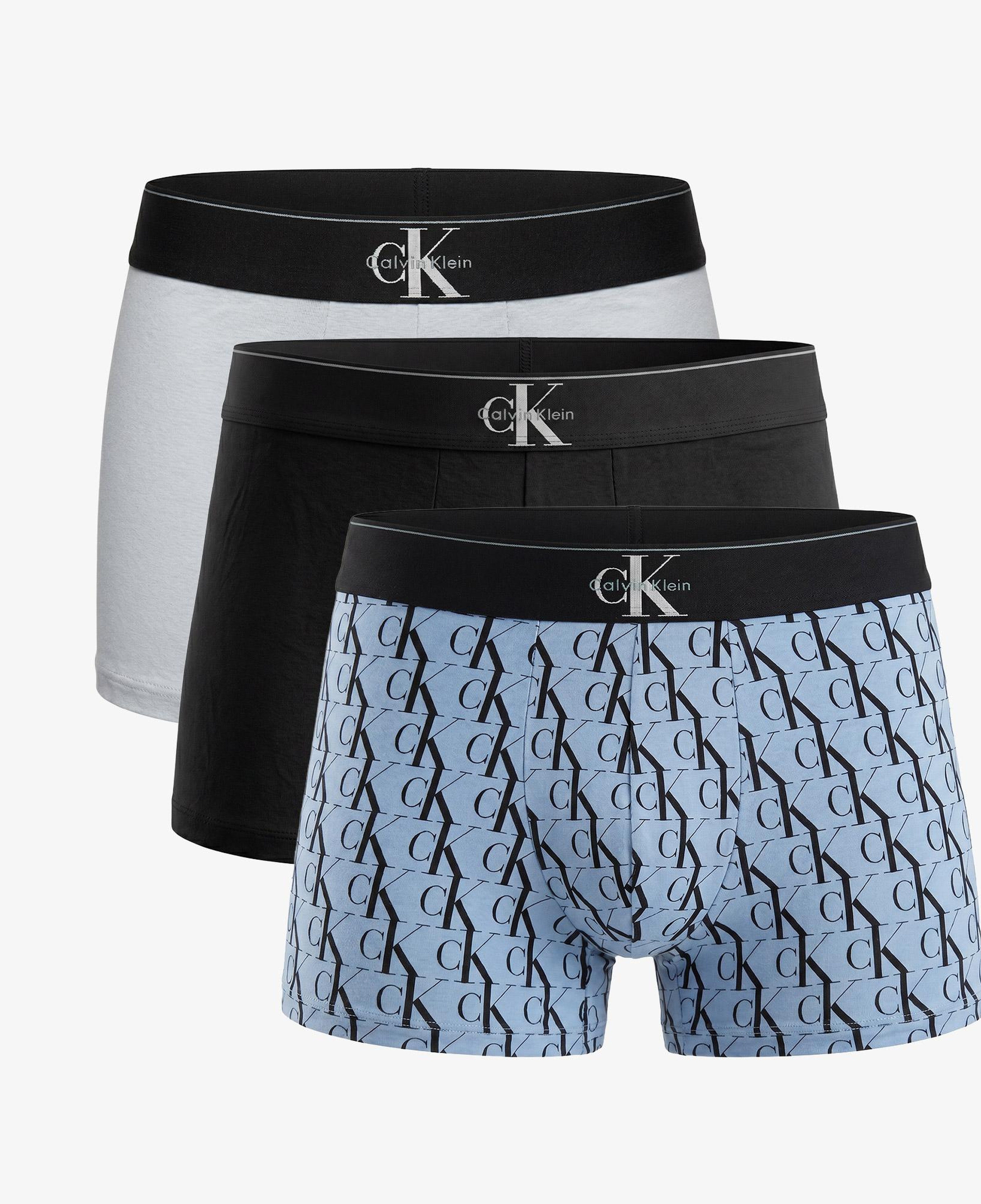 Calvin Klein Trunk 3'lü Erkek Mavi Boxer