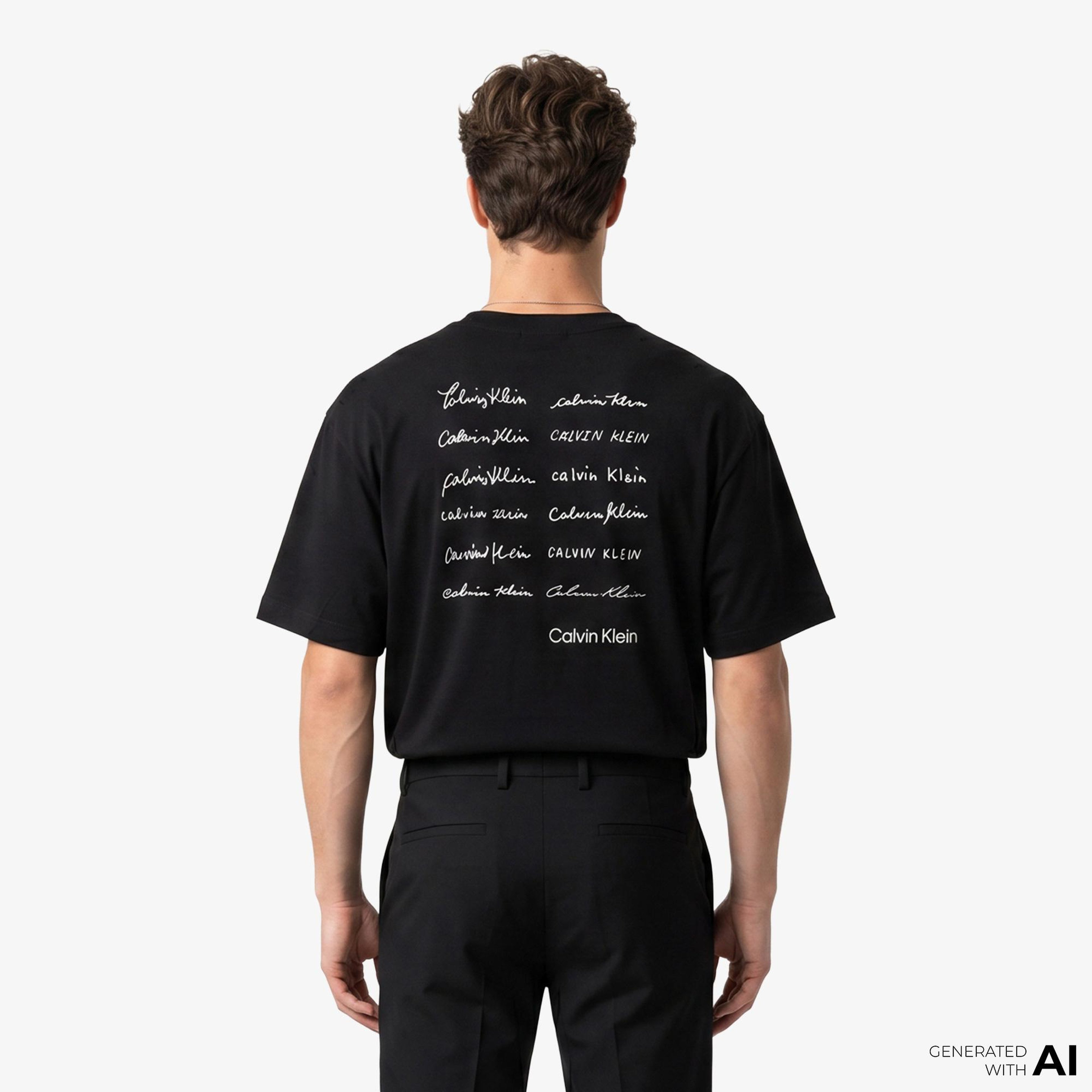 Calvin Klein April Graphic Seasonal Erkek Siyah T-Shirt