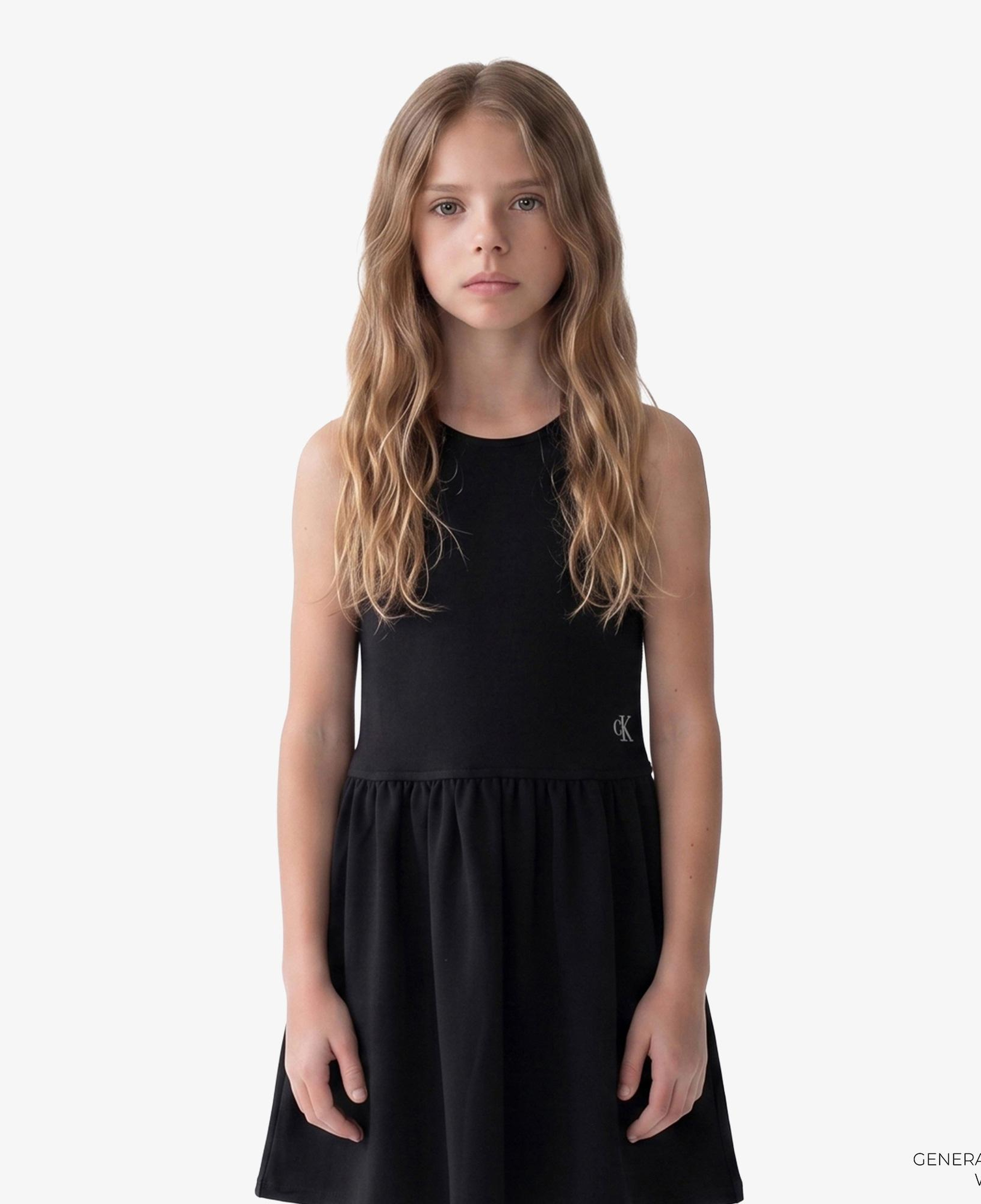 Calvin Klein Punto Tank Dress Çocuk Siyah Elbise